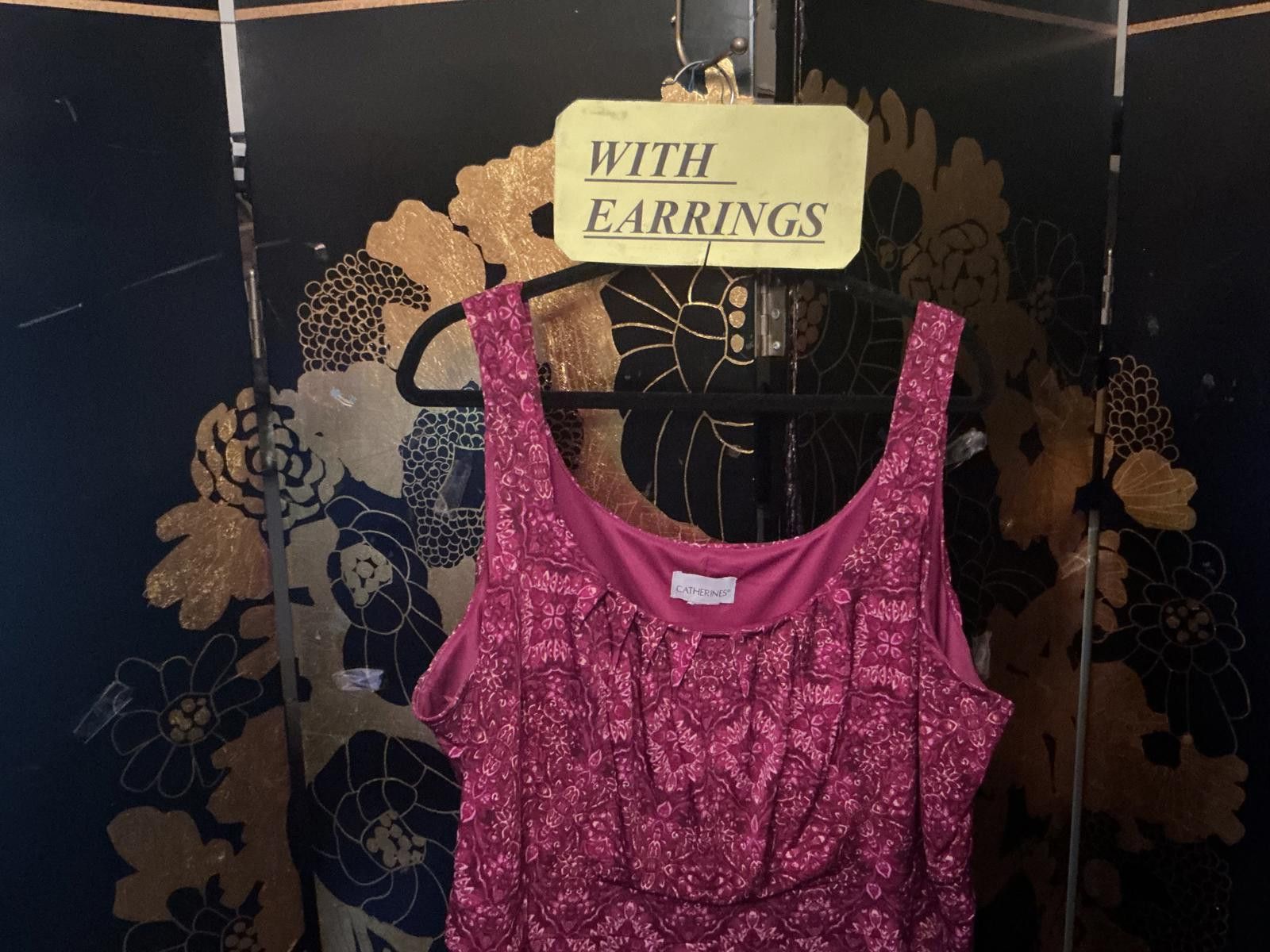 Designer 2X Godiva Dress & Matching Earrings Size XXL / US 16-18 / IT 52-54 - 1 Thumbnail