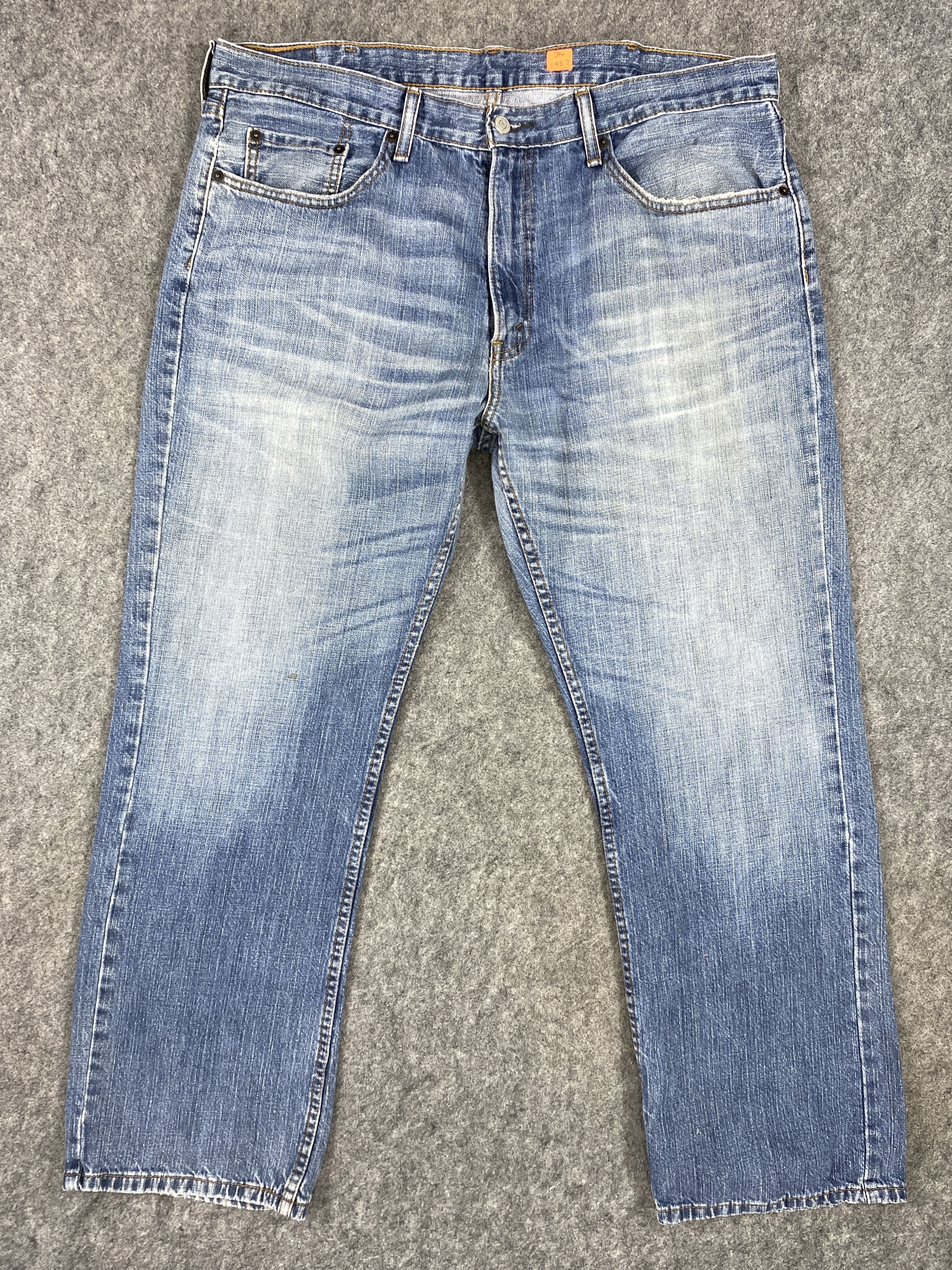 image of Distressed Denim x Hype Distressed Blue Vintage Levi's 559 40X29.5 Denim -Jn1457 in Blue Distressed