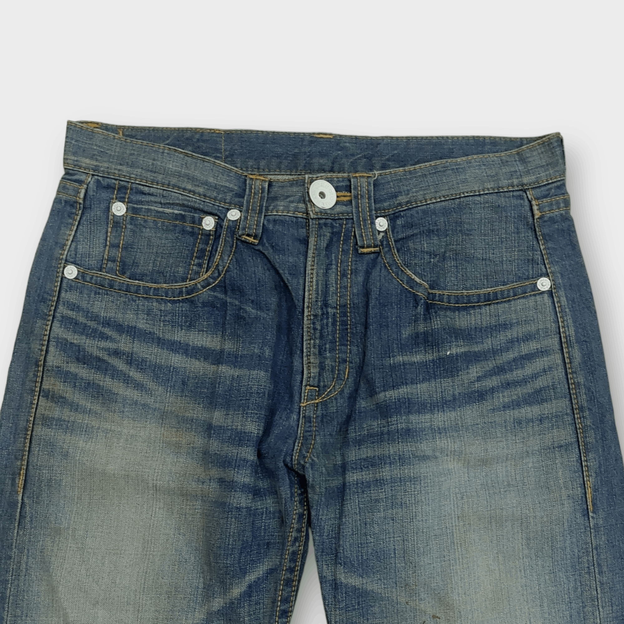 Vintage Japanese Co & Lu Big Logo Jeans Size US 34 / EU 50 - 8 Thumbnail