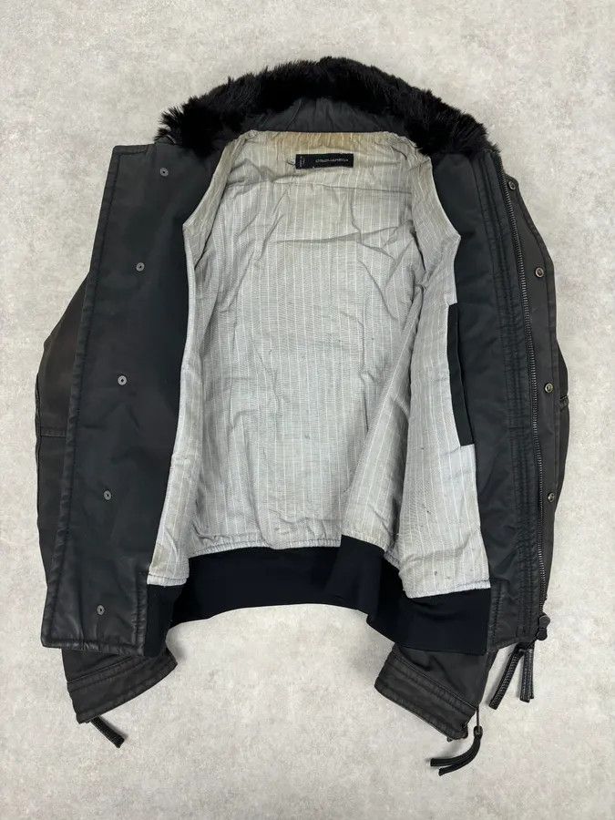 Dsquared2 AW2009 Dsquared2 Black Fur Collar Denim Bomber Jacket Size US M / EU 48-50 / 2 - 7 Thumbnail