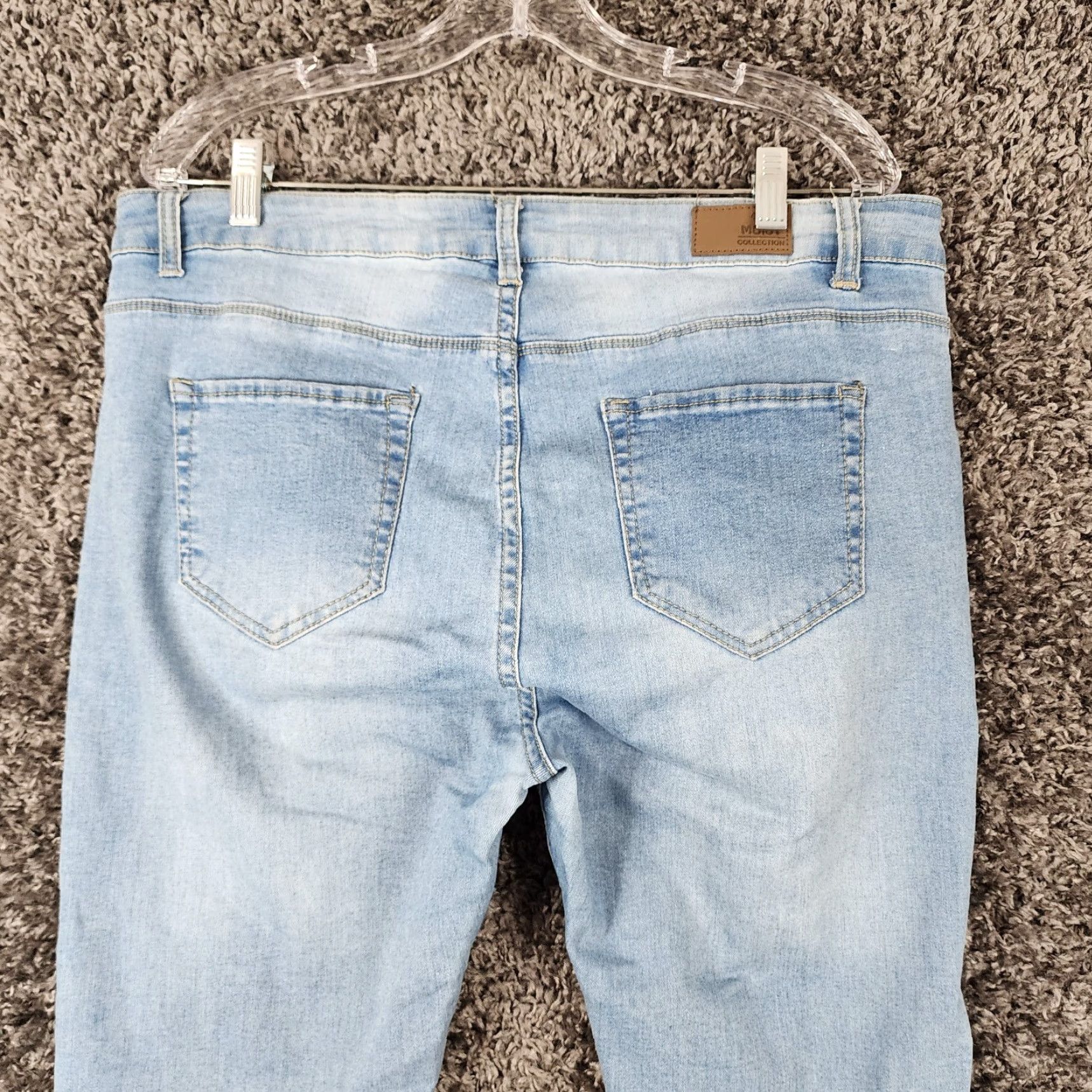 Vintage Moist Jeans Skinny Distressed Light Wash Women 36 Inseam 28in Blue Womens Medium? Size 25" / US 0 / IT 36 - 7 Thumbnail