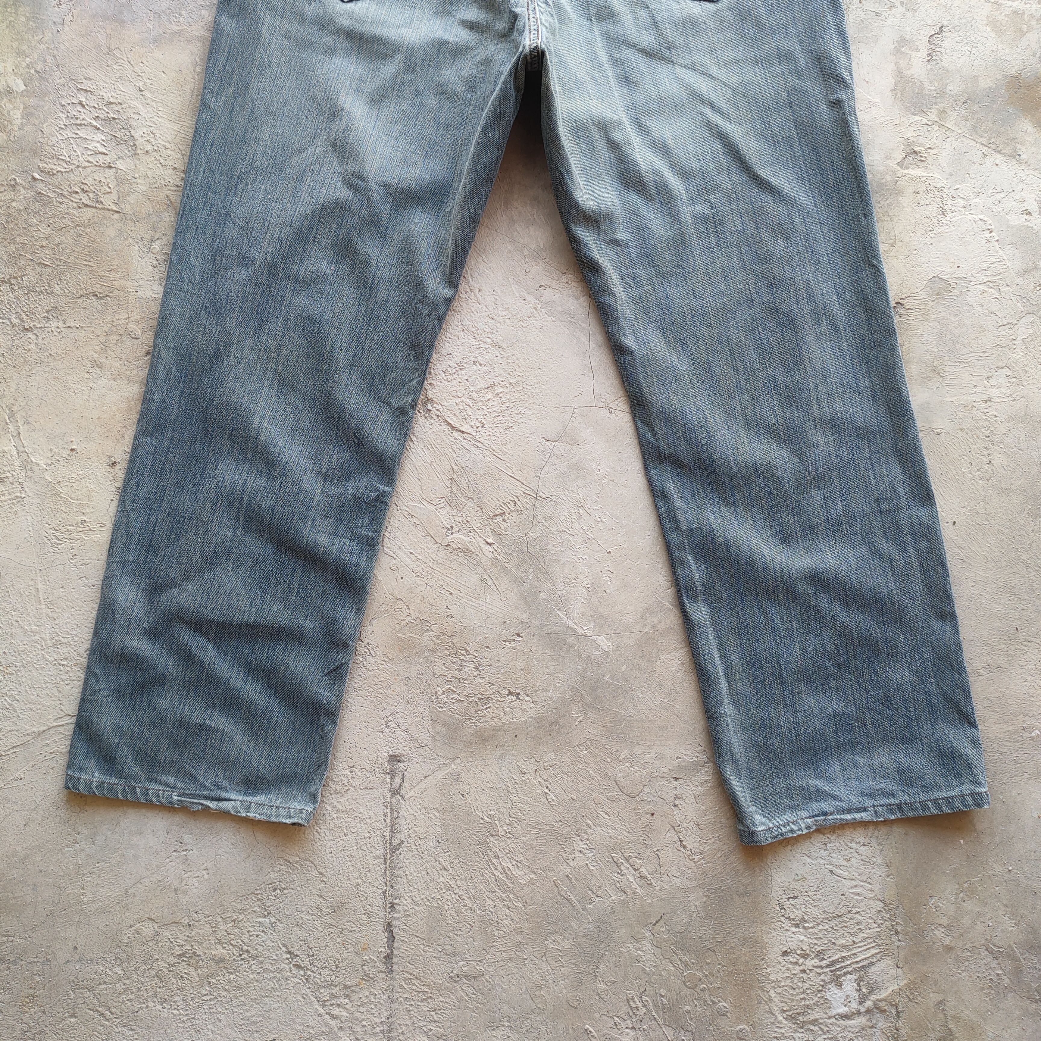 Jean × Vintage × Wrangler W38 VINTAGE WRANGLER FADED DISTRESSED JEANS PANTS Size US 38 / EU 54 - 10 Thumbnail