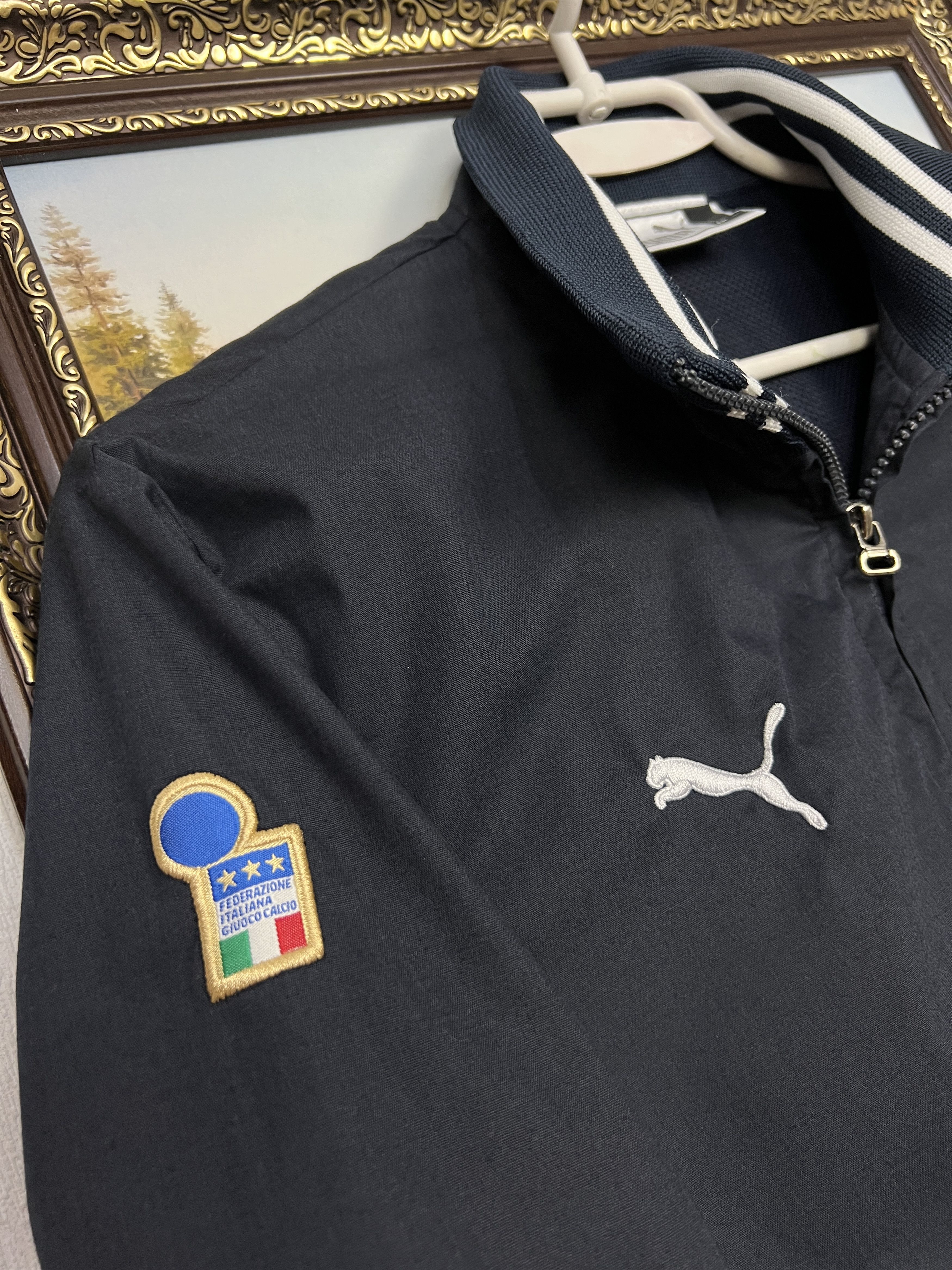 Puma Vintage Puma Italy Football Jacket Soccer Track Top National Size M / US 6-8 / IT 42-44 - 4 Thumbnail