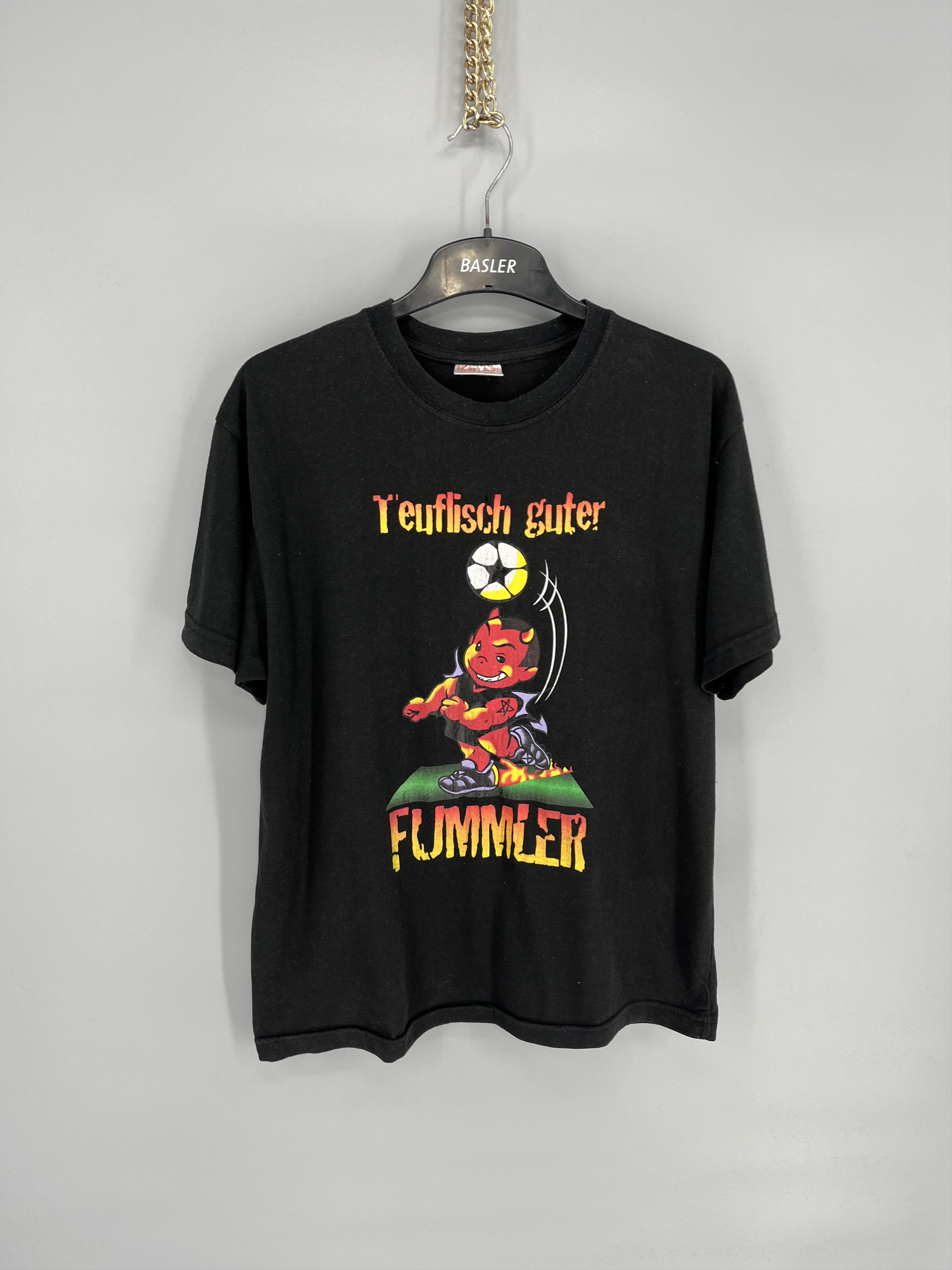 Vintage Vintage Y2K ADULT "teuflisch guter fummler" Art tee Size US M / EU 48-50 / 2 - 2 Thumbnail