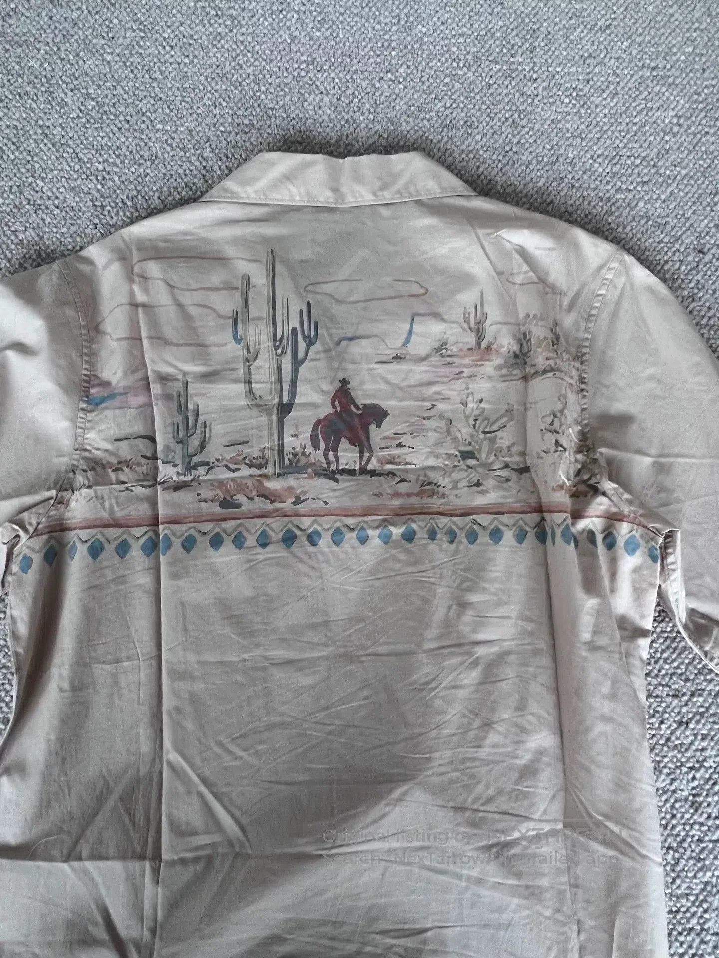 Prada prada western style cuban collar short sleeve shirt. Size US L / EU 52-54 / 3 - 4 Thumbnail