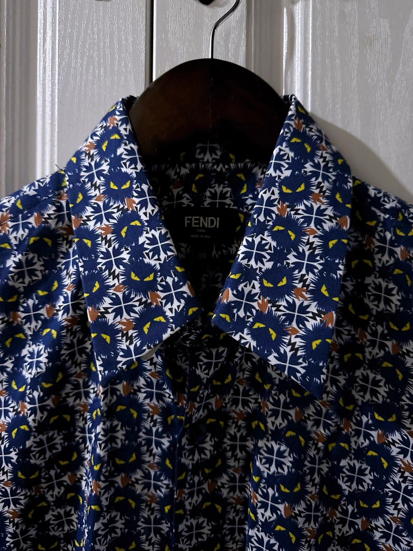 Fendi FENDI Devil Eye Runway Print Shirt Jacket Men's Size US M / EU 48-50 / 2 - 3 Thumbnail