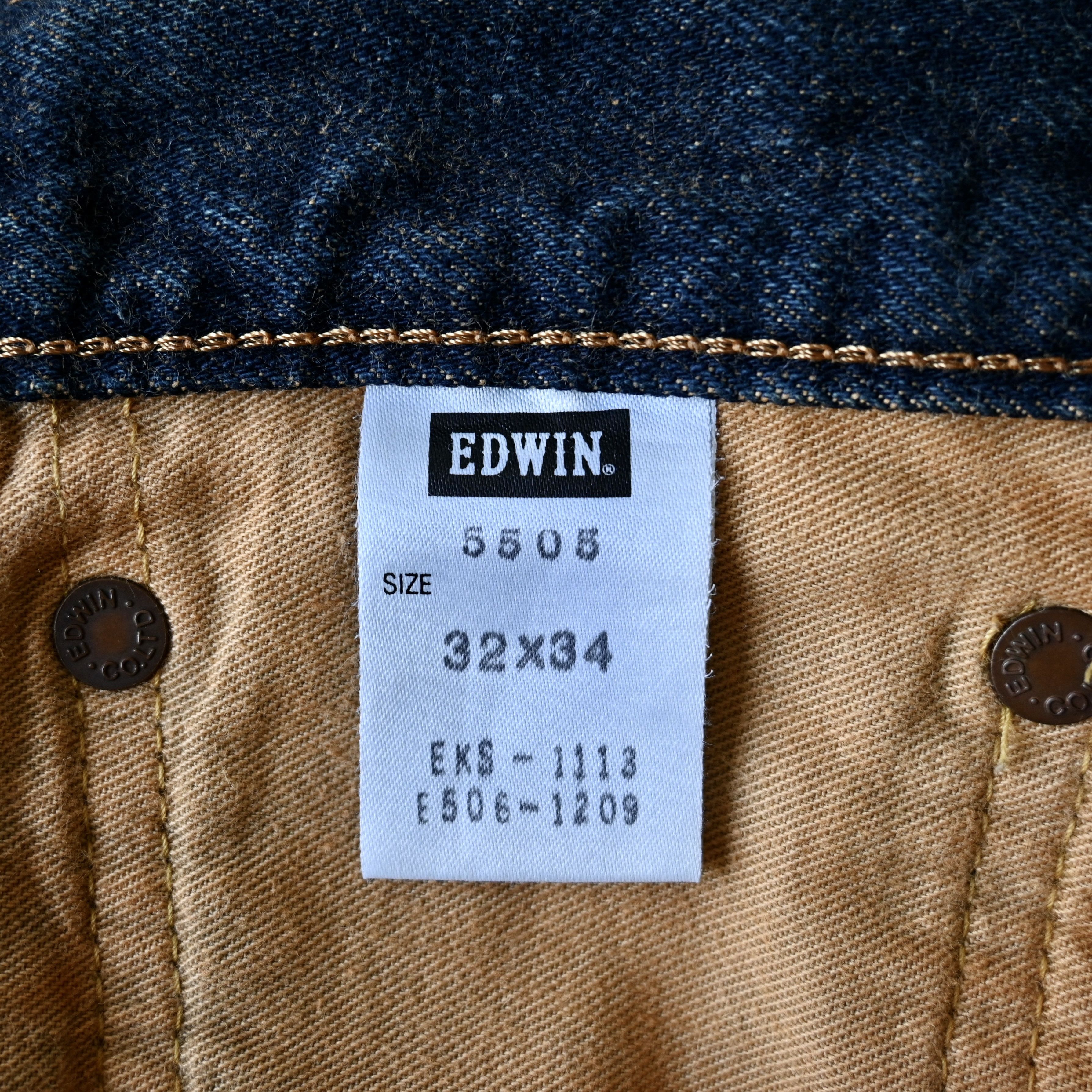 Edwin VTG 1990s EDWIN selvedged jeans, muddy wash, made in Japan Size US 32 / EU 48 - 24 Thumbnail