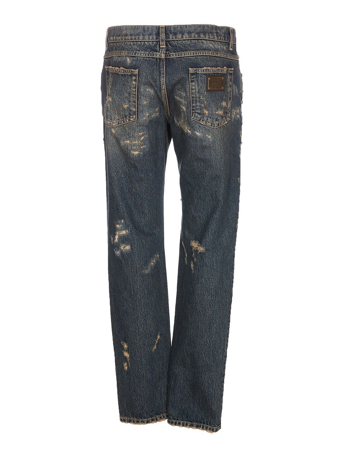 Dolce & Gabbana o1y0125 Logo Jeans in Blue Size US 30 / EU 46 - 2 Thumbnail