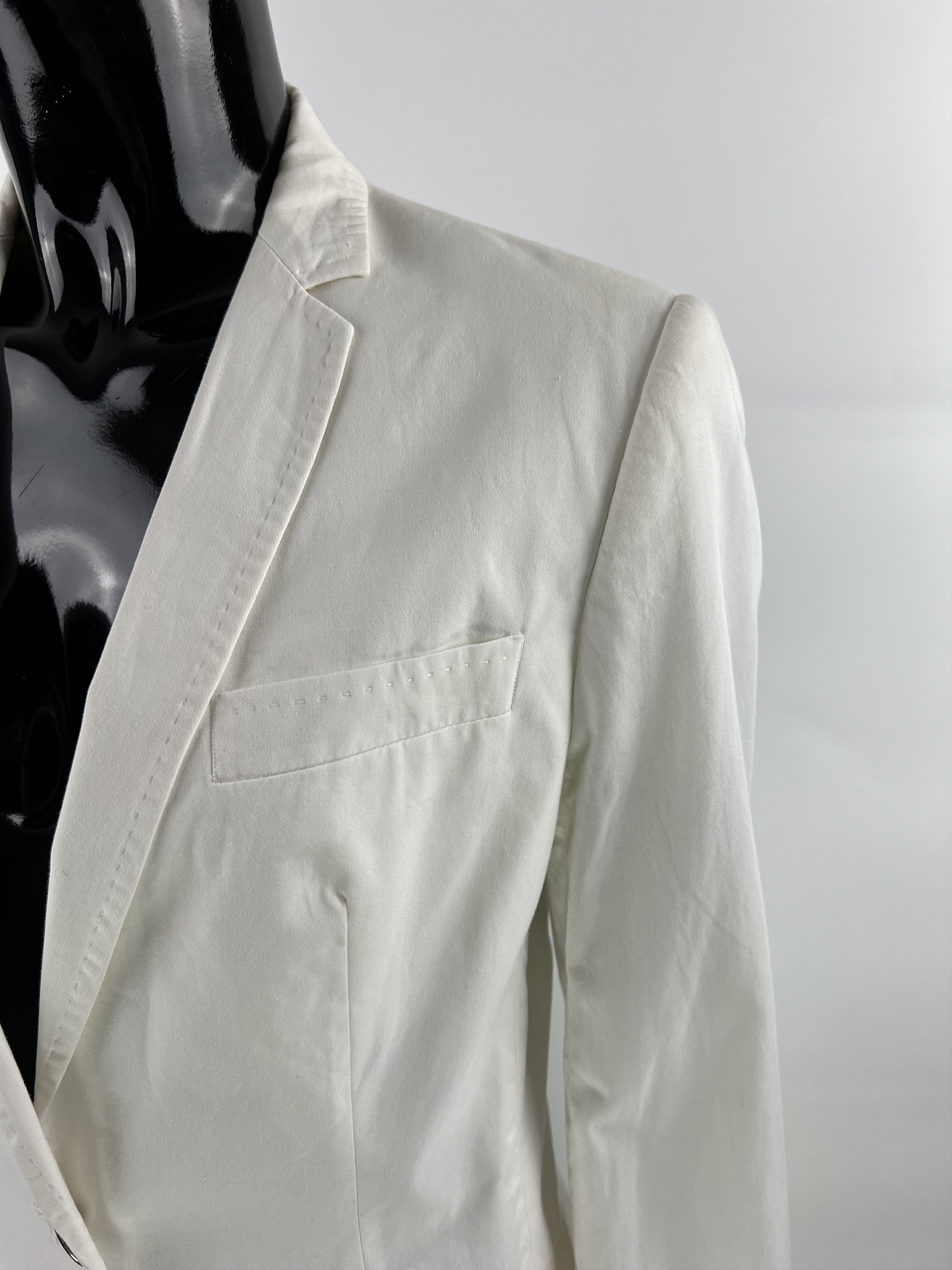 Dolce & Gabbana Dolce Gabbana Women's White Cotton Silk Suit Size IT42 Size M / US 6-8 / IT 42-44 - 5 Thumbnail