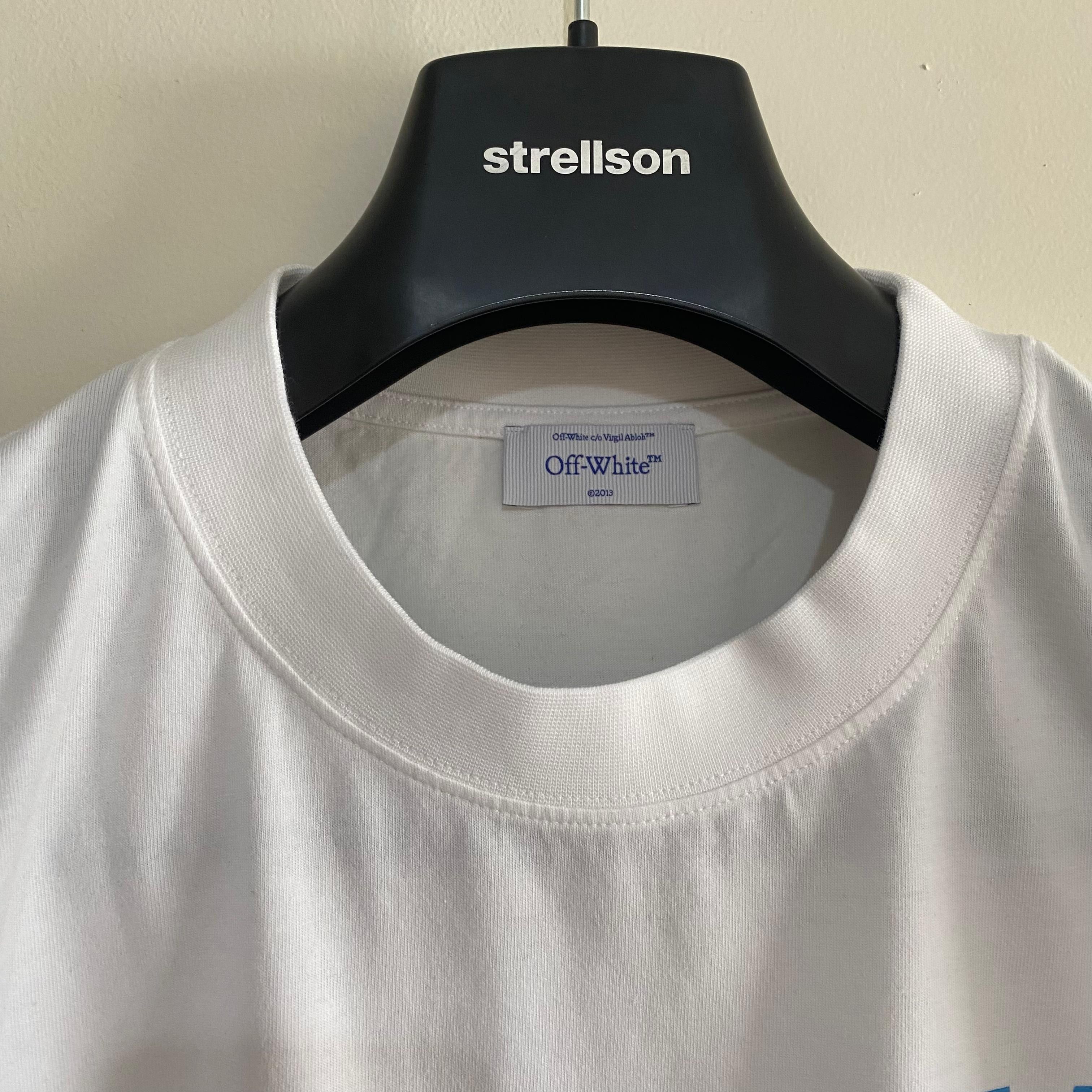 Off-White White Blue Local Store "Tenerife" Arrows T-Shirt Size US XL / EU 56 / 4 - 5 Thumbnail