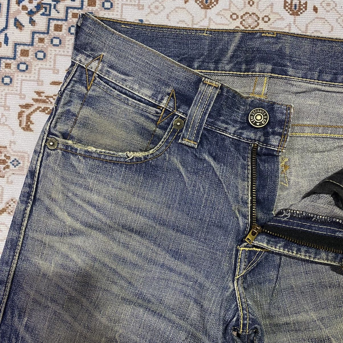 Levi's Vintage Clothing × Vintage 2000s Y2K Levis 502 Distressed Jeans Size US 30 / EU 46 - 5 Thumbnail