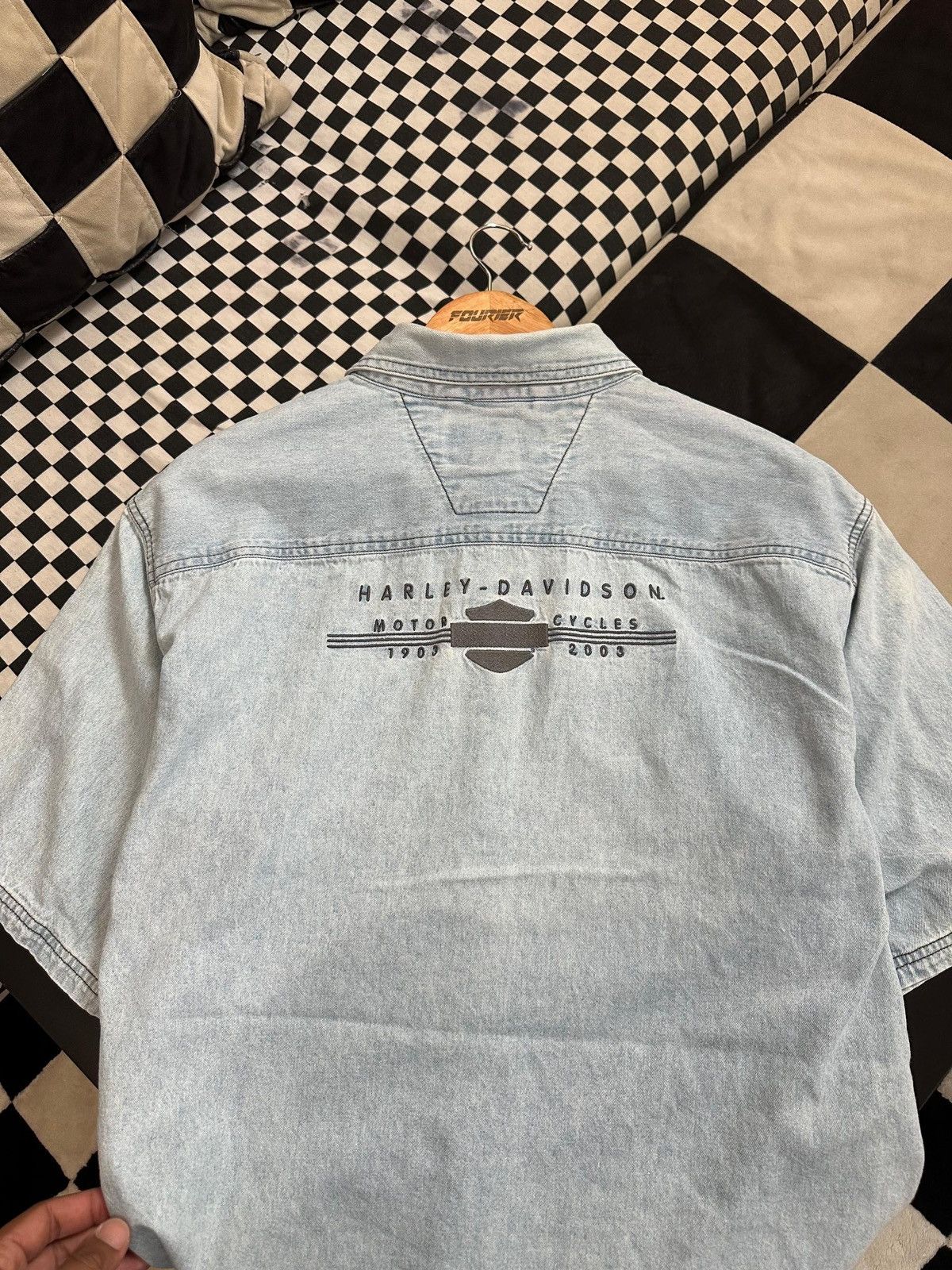 Harley Davidson VINTAGE HARLEY DAVIDSON BUTTON UP SHIRT Size US L / EU 52-54 / 3 - 6 Thumbnail