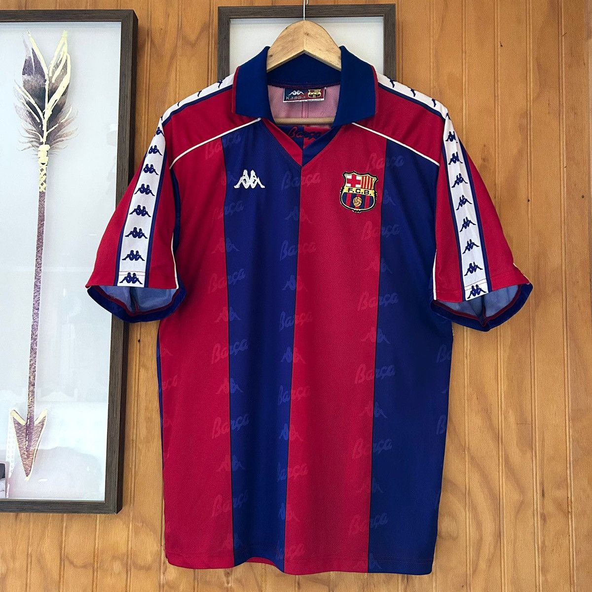 Kappa 1993 FC Barcelona Shirt Jersey Size US L / EU 52-54 / 3 - 1 Thumbnail