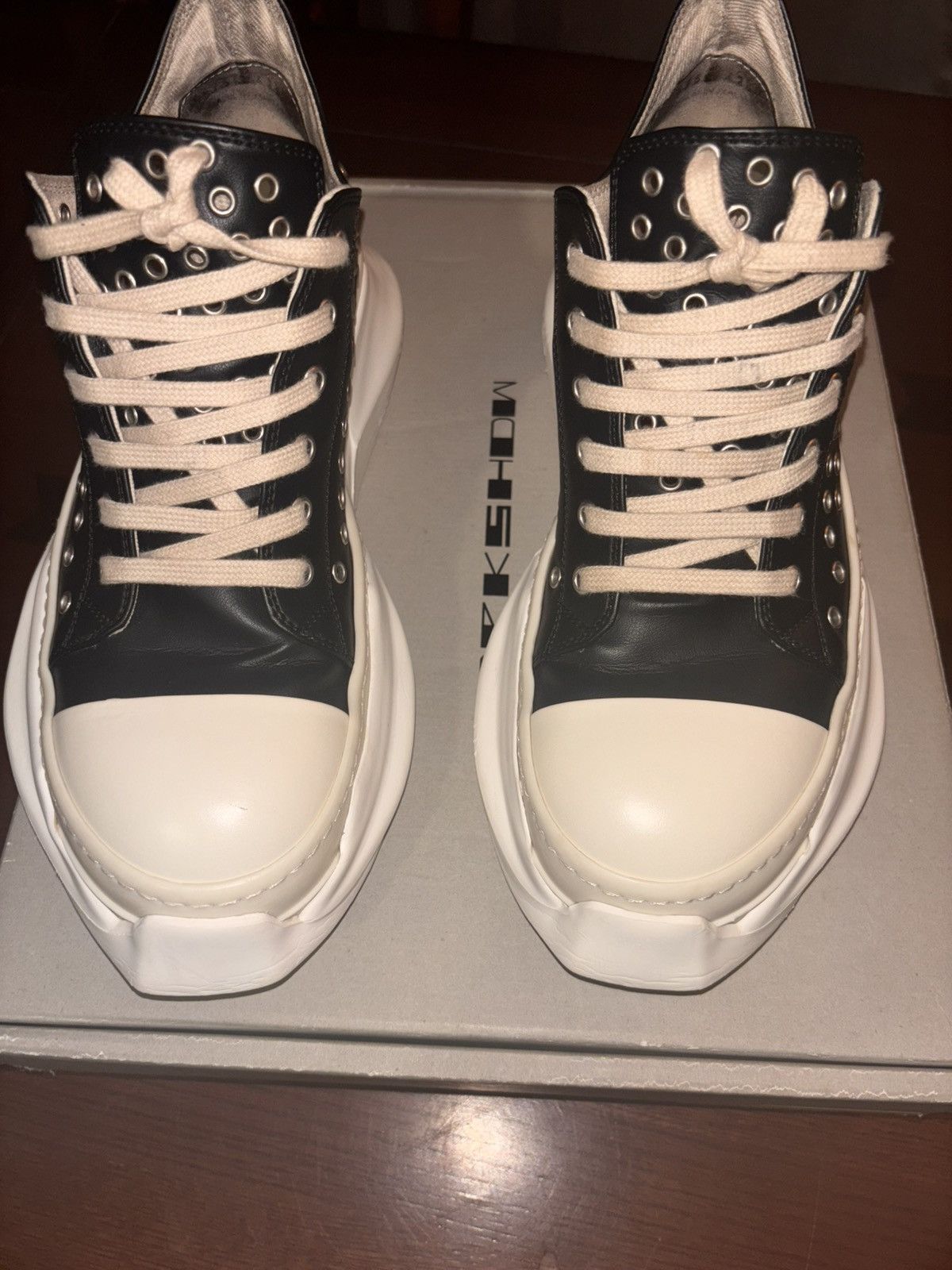 Rick Owens Drkshdw RICK OWENS DRKSHDW Black Edfu Abstract Sneakers Size 41.5 Size US 8.5 / EU 41-42 - 4 Thumbnail