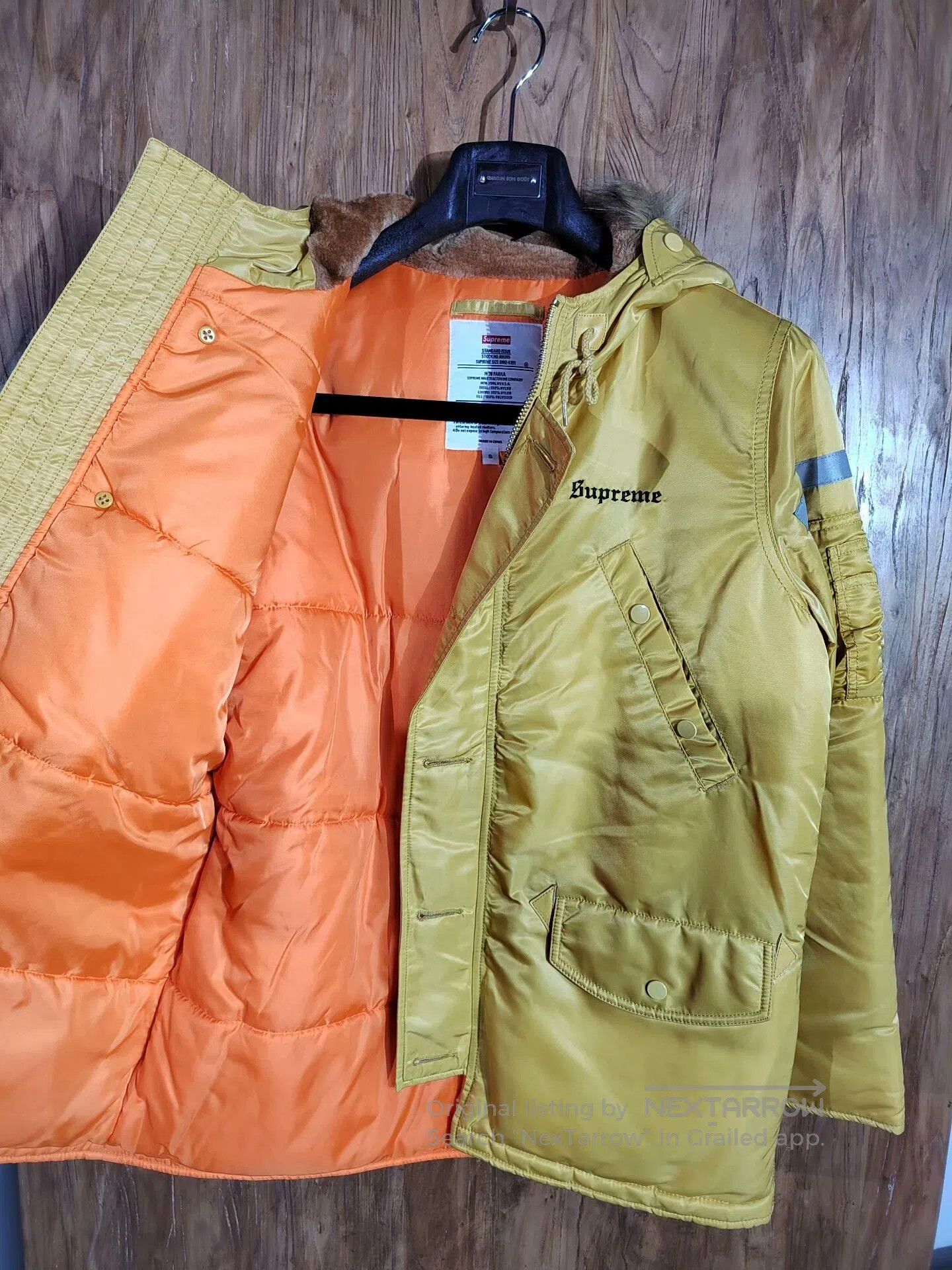 Supreme Supreme N-3B Parka Yellow S Size. Size US S / EU 44-46 / 1 - 2 Thumbnail