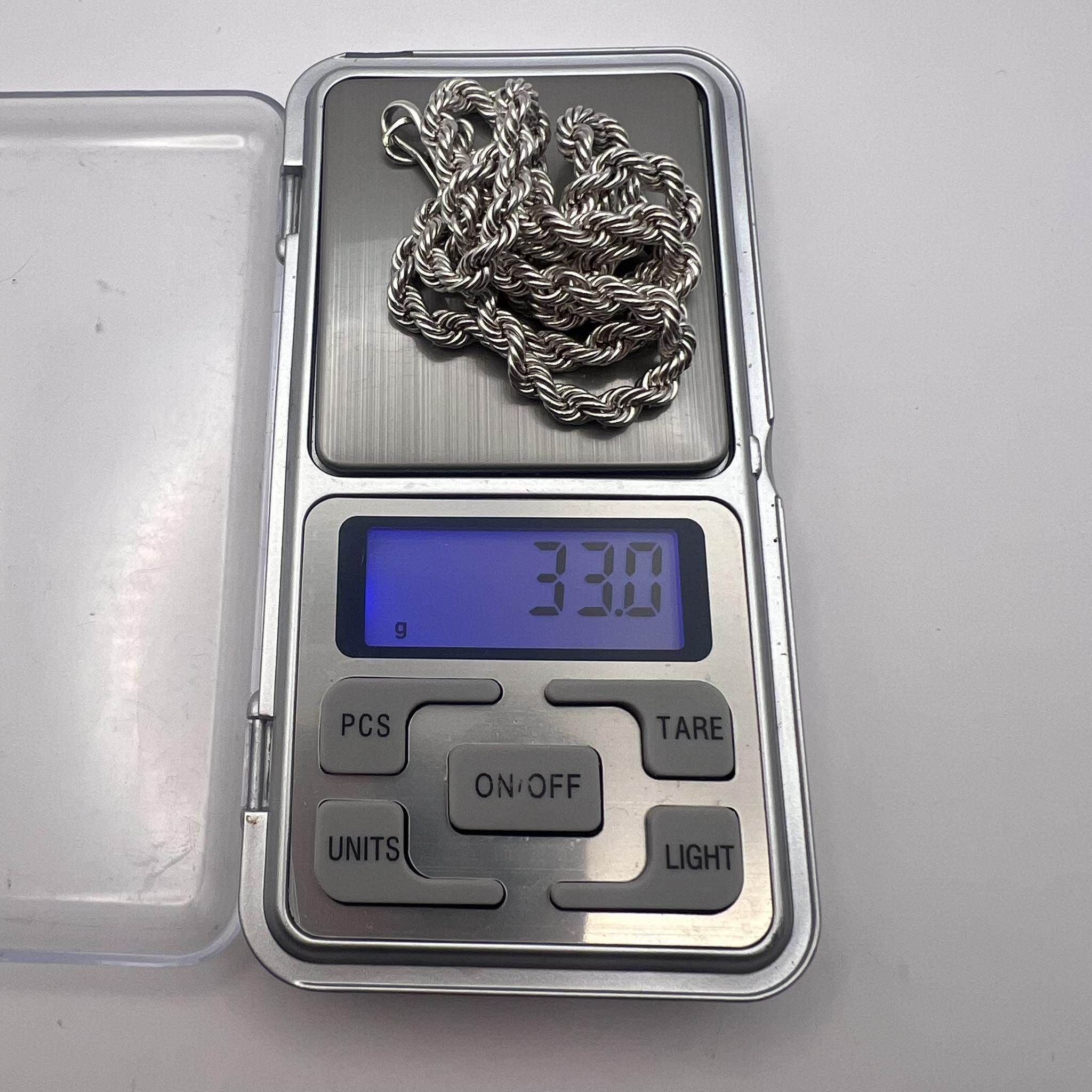 Sterling Silver × Vintage Vintage Sterling Silver 875 Jewelry Chain Marked 33g Size ONE SIZE - 3 Thumbnail