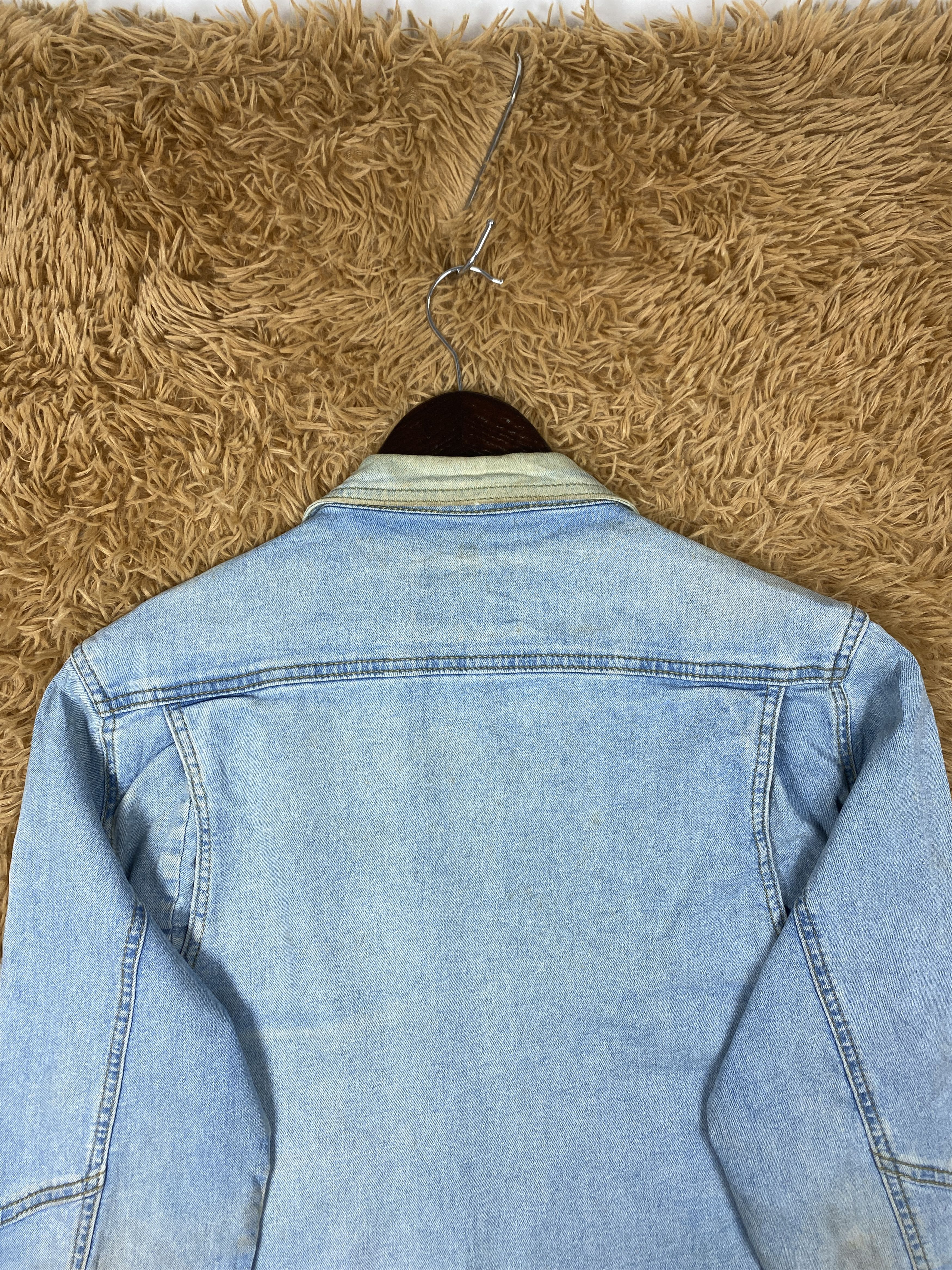 Japanese Brand Vintage Gear Trek Zip Up Light Blue Denim Jacket PJ2594 Size US M / EU 48-50 / 2 - 11 Thumbnail