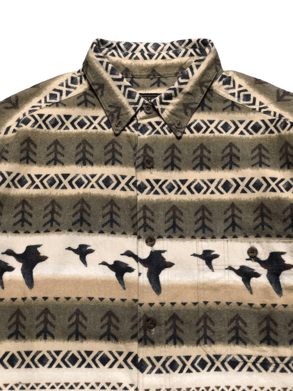 Woolrich Woolen Mills Vintage 90s Woolrich Shacket Duck Arrow Button Up Shirt Size US L / EU 52-54 / 3 - 9 Thumbnail
