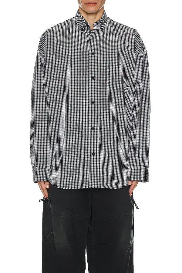 Balenciaga o1bcso1str0125 Shirt Oversized in Black/White Size US M / EU 48-50 / 2 - 4 Thumbnail