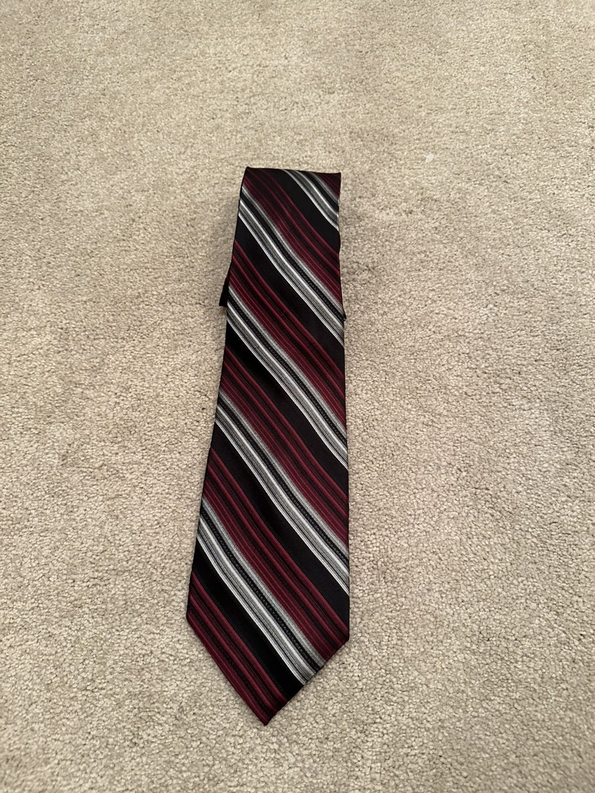 Designer × Vintage Insignia striped silk tie Size ONE SIZE - 2 Thumbnail