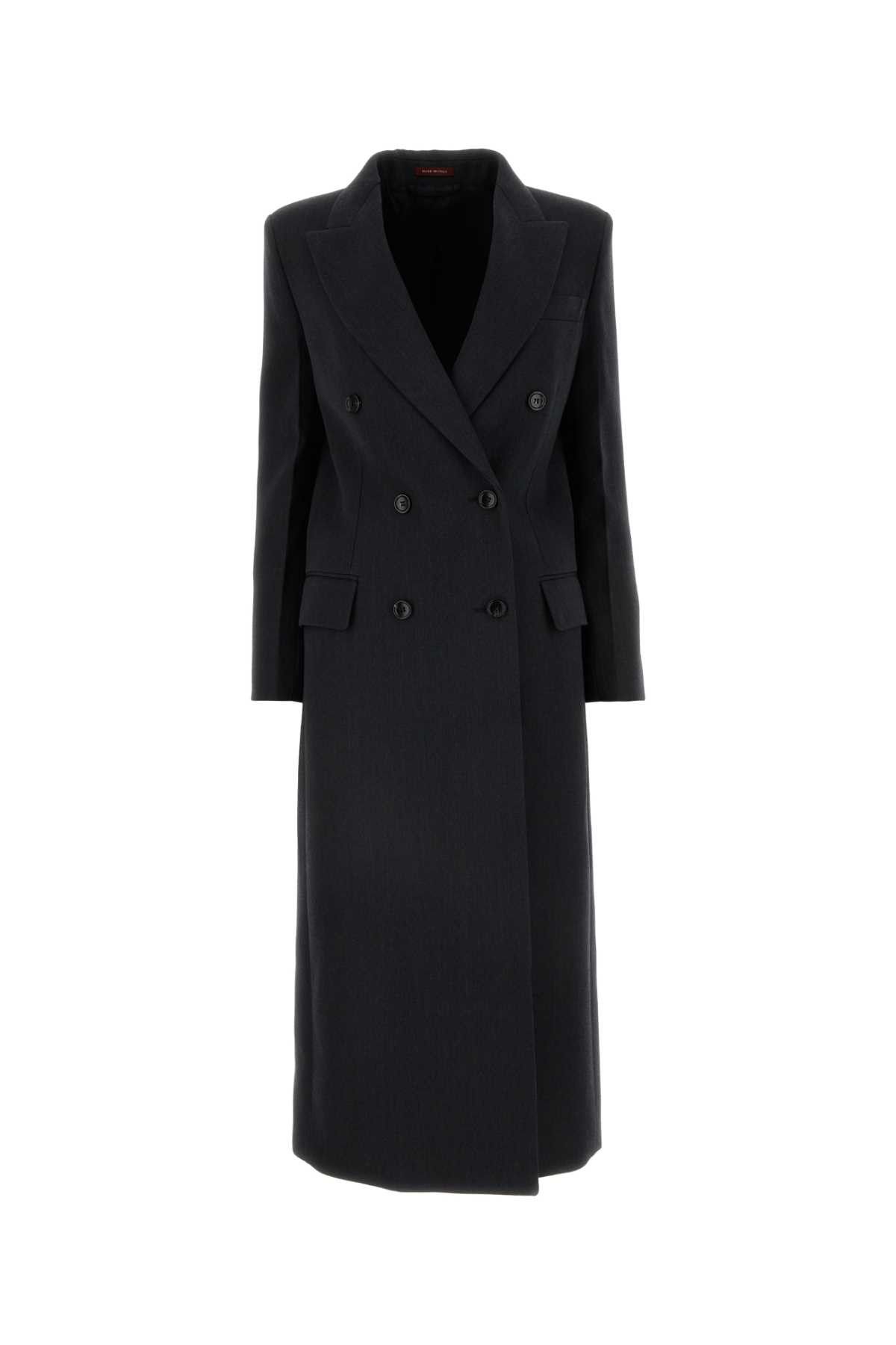 image of Gucci Charcoal Wool Coat in Grey, Women's (Size XS)