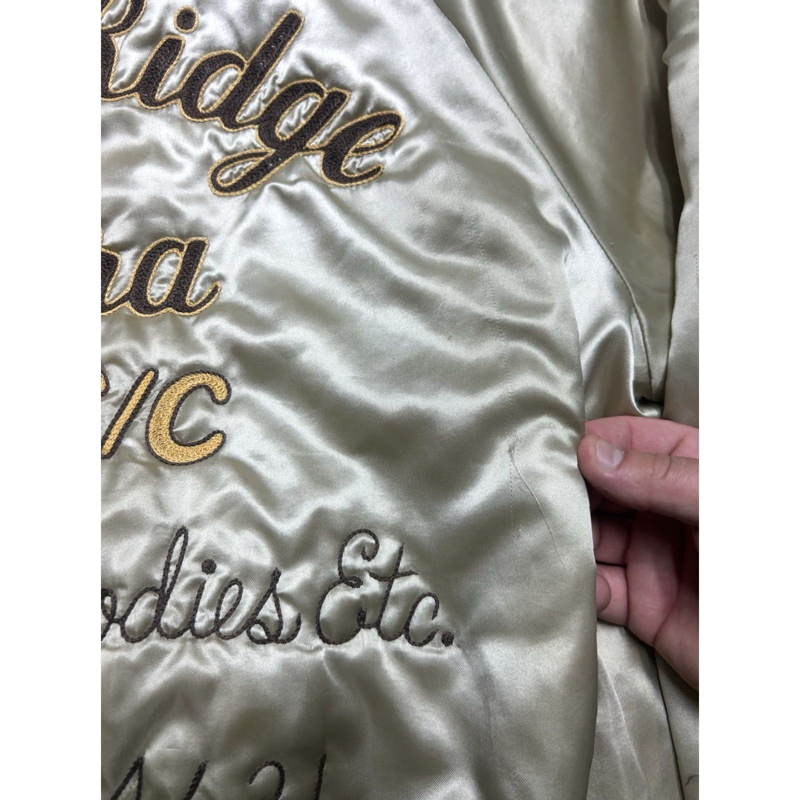 Vintage VINTAGE 80s satin bomber jacket Shelby cobra muscle car chainstitch Detroit Medium Size US M / EU 48-50 / 2 - 3 Thumbnail