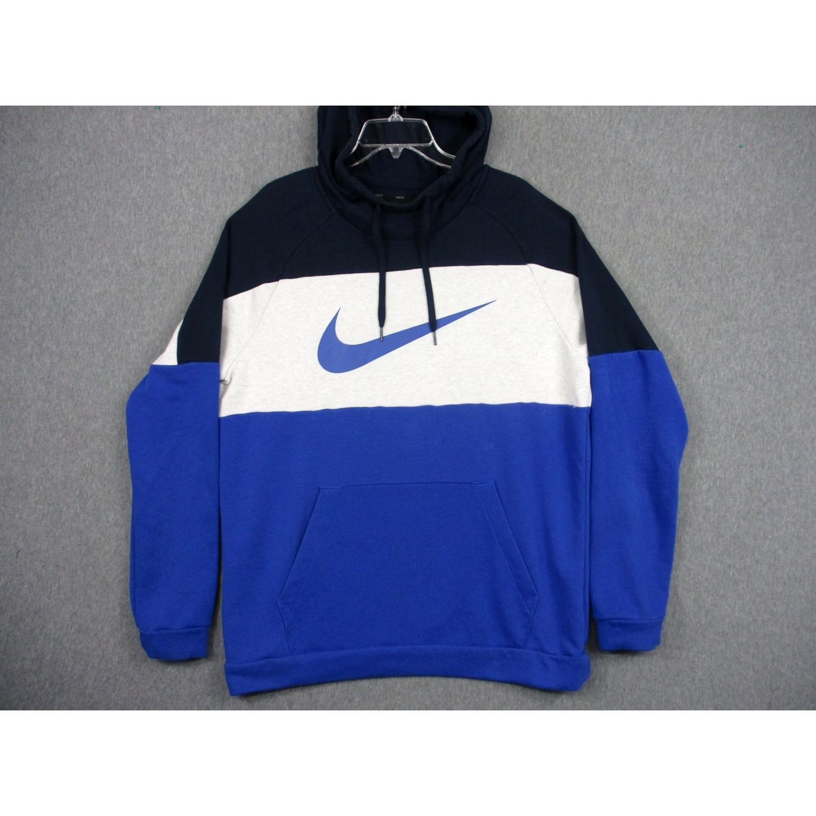 Nike Nike Hoodie Mens Large Blue Colorblock Dri-FIT Pullover Sweatshirt DJ0280-451 Size US L / EU 52-54 / 3 - 3 Thumbnail