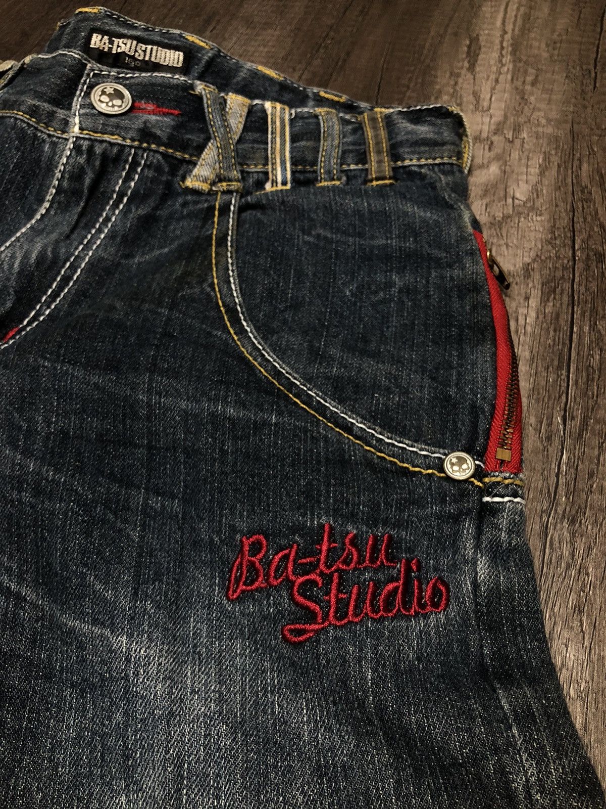 Hysteric Glamour × Japanese Brand BA-TSU STUDIO ROCK DENIM JEANS JAPANESE BRAND (UNISEX) Size US 29 - 17 Thumbnail
