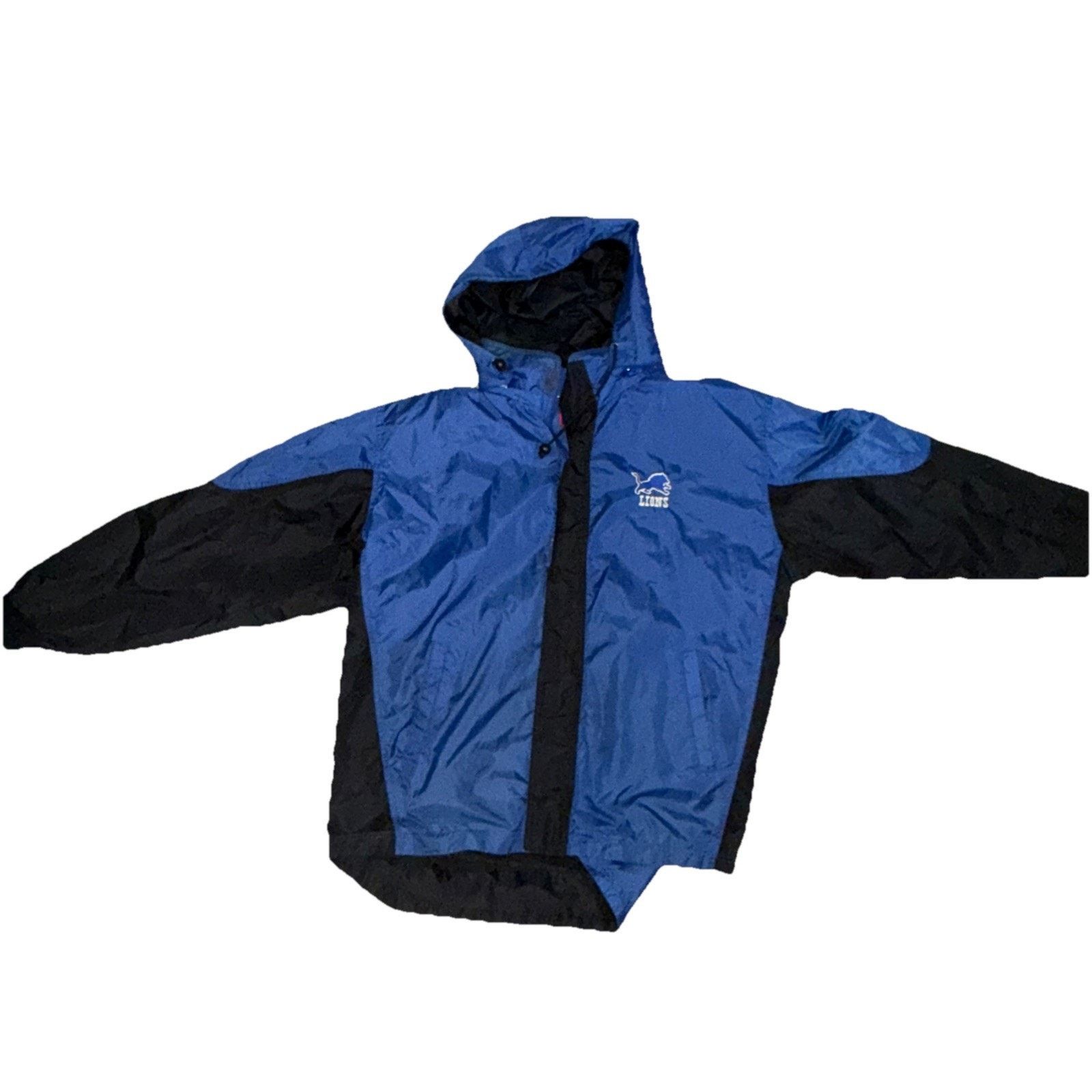 NFL Vintage 90s NFL Detroit Lions Pro Player Zip Puffer Large Size US L / EU 52-54 / 3 - 1 Thumbnail