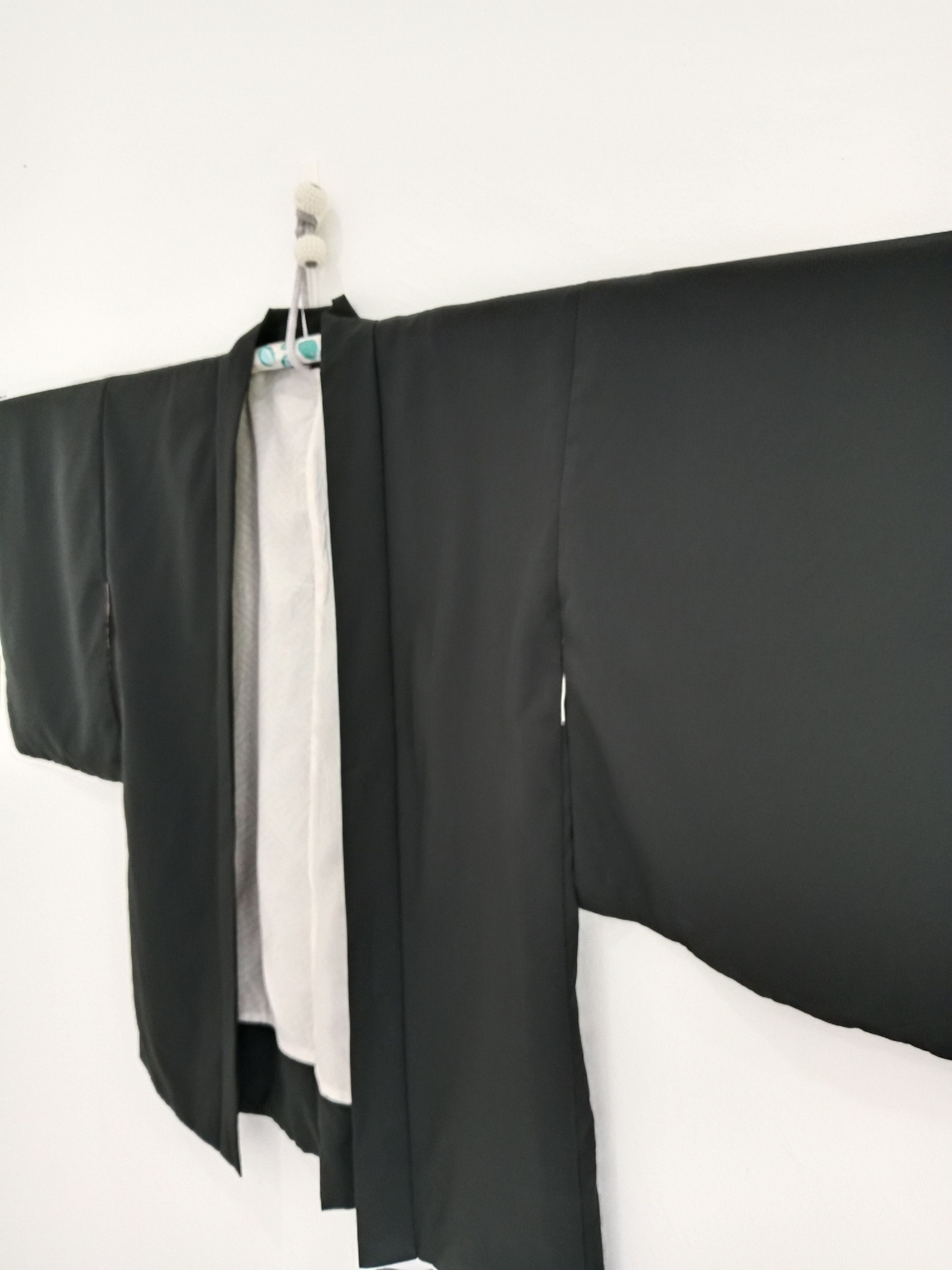 Japanese Brand Vintage Black Haori Kimono Japanese Traditional Wear Size US L / EU 52-54 / 3 - 5 Thumbnail