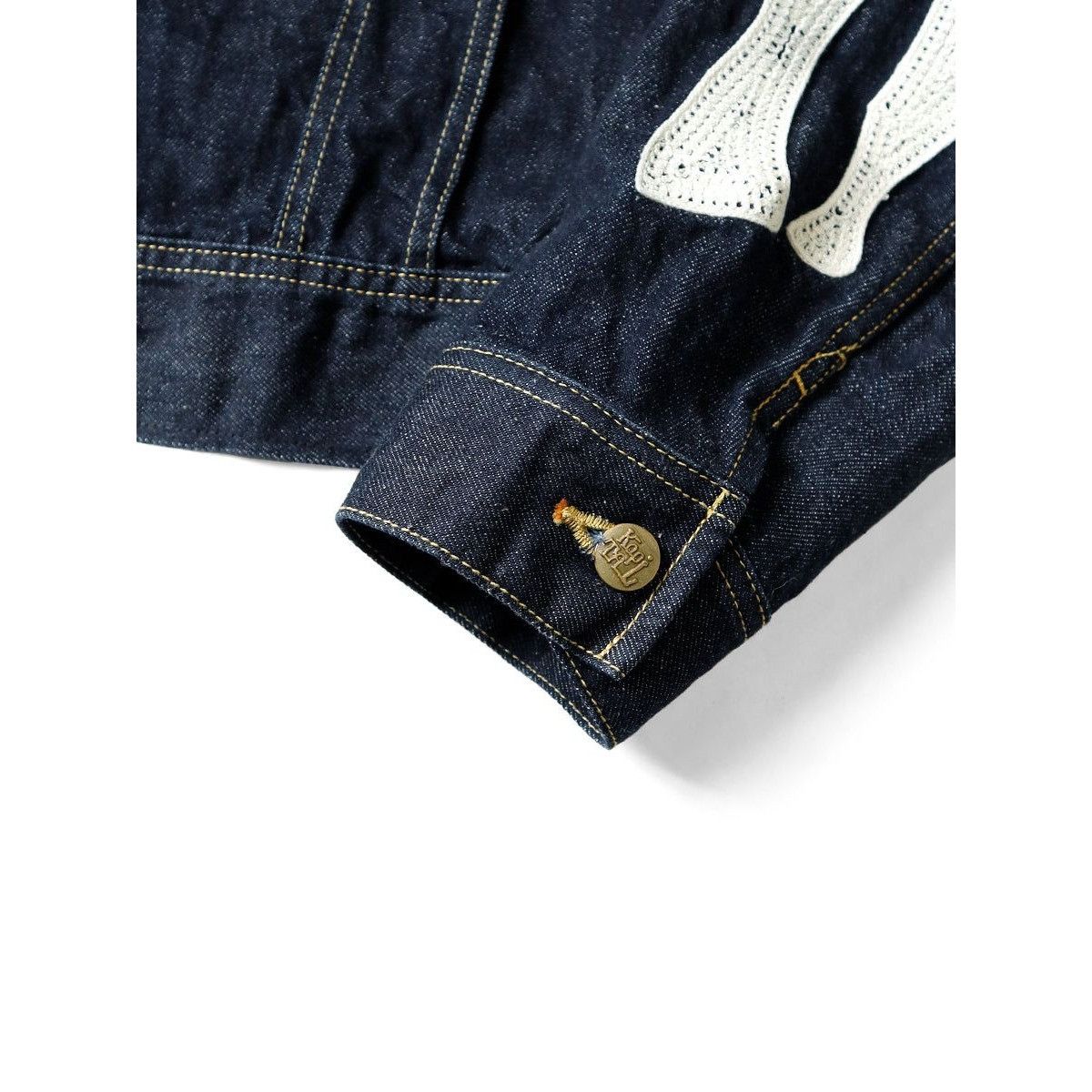 Kapital Kapital Denim bone Mexican Tuxedo Westerner Jacket 46 Size US S / EU 44-46 / 1 - 6 Thumbnail