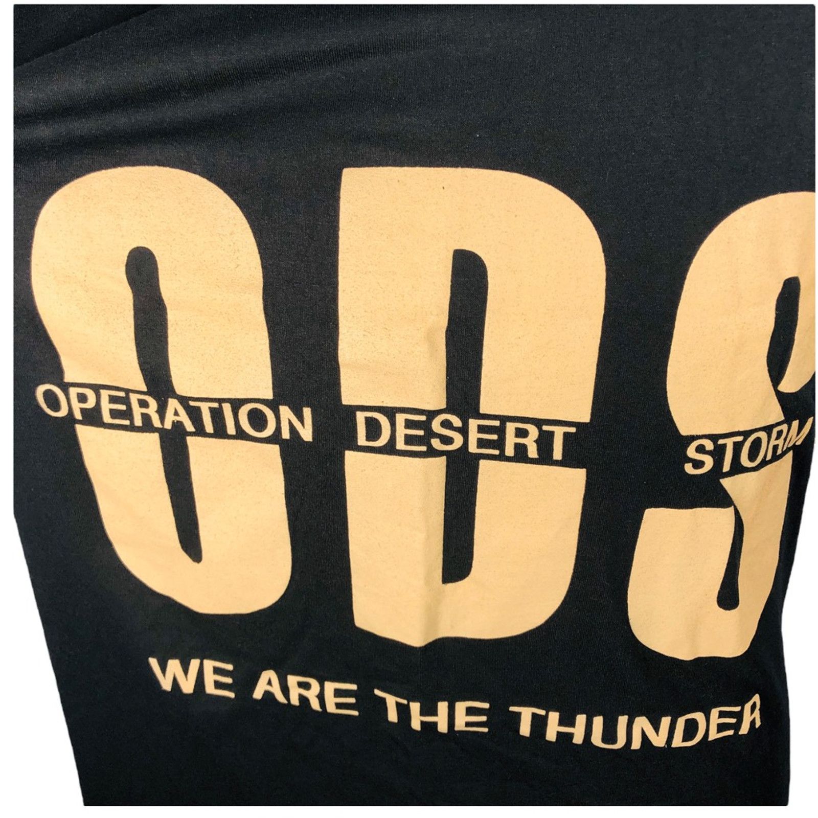 The Unbranded Brand Vintage ODS Operation Desert Storm T-Shirt Black USA XL Tee Size US XL / EU 56 / 4 - 4 Thumbnail