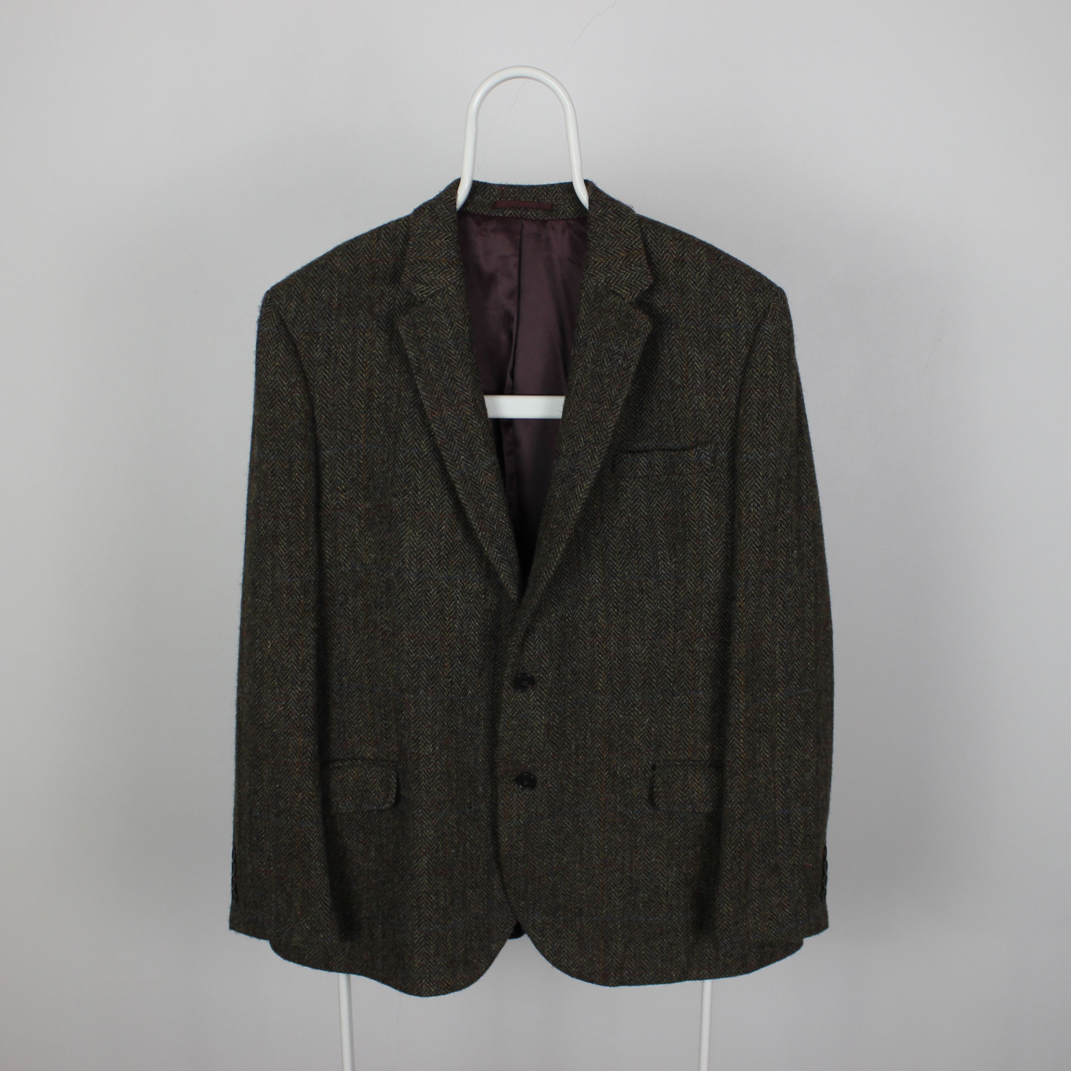 Harris Tweed Harris Tweed blazer men wool M L green olive Size 48R - 8 Thumbnail