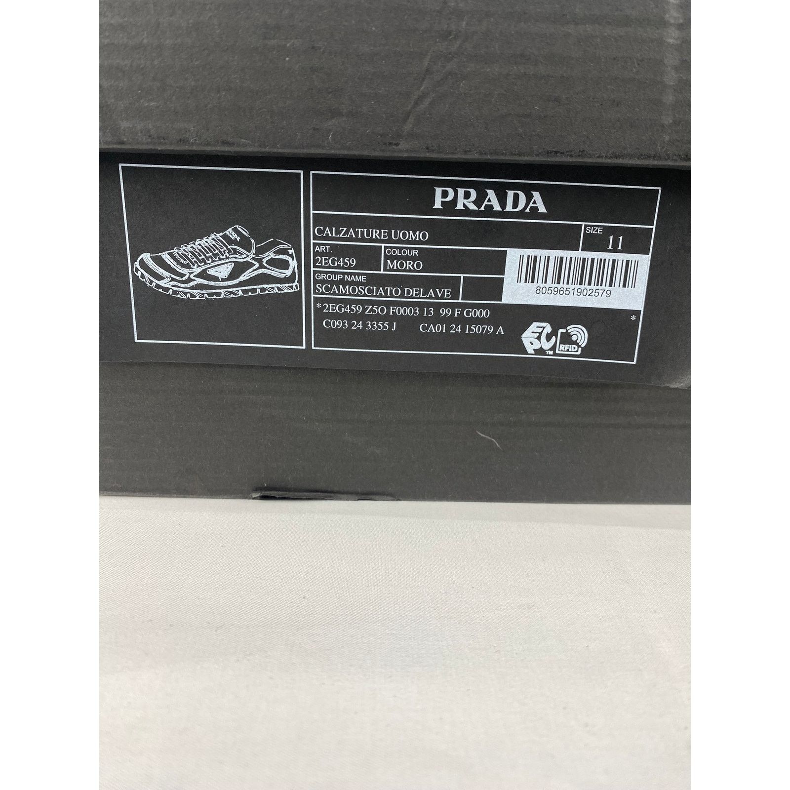 Prada o1rshd1 Calzature Uomo in Moro Size US 12 / EU 45 - 21 Thumbnail