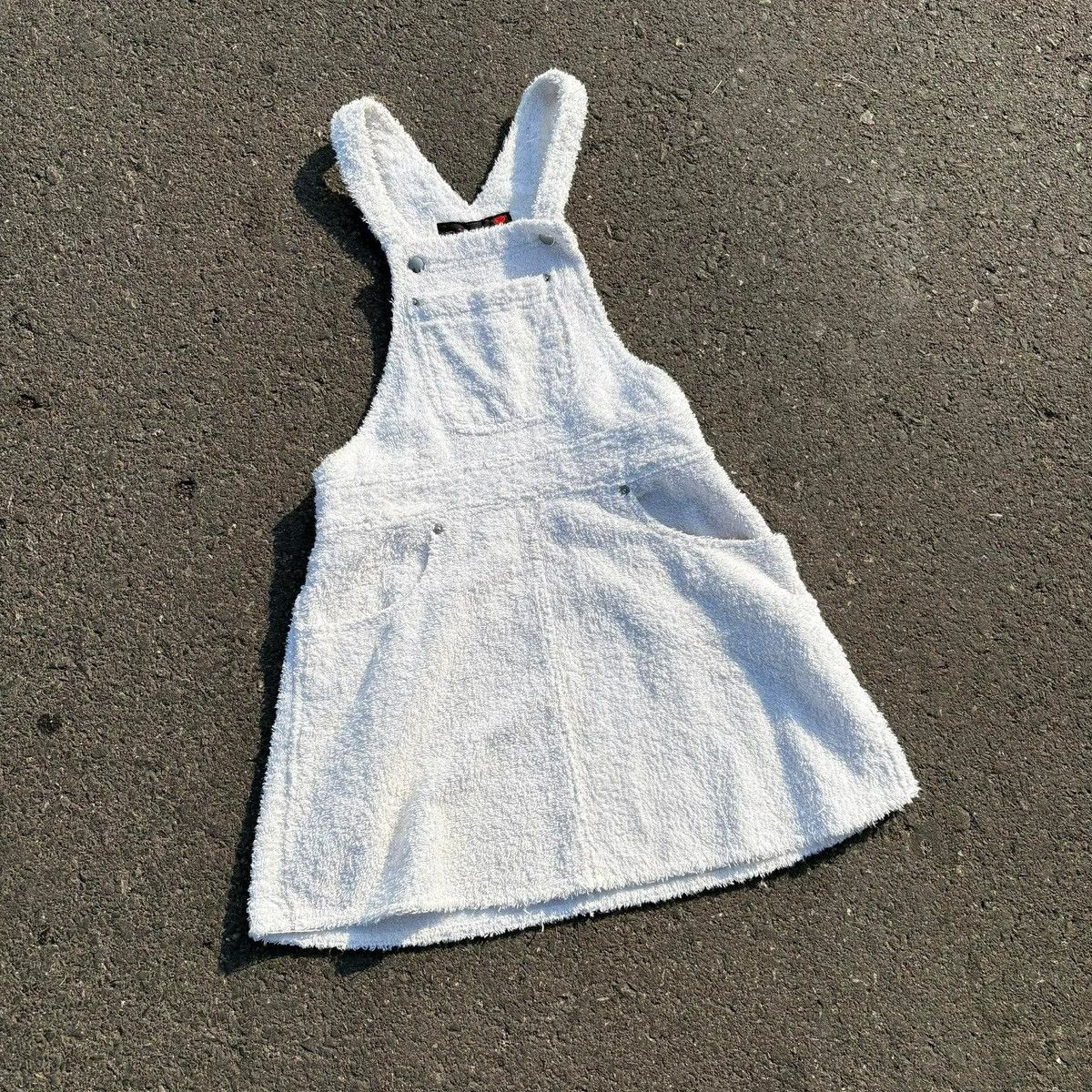 Tripp NYC TRIPP NYC White Terry Cloth Overall Dress Size M / US 6-8 / IT 42-44 - 8 Thumbnail