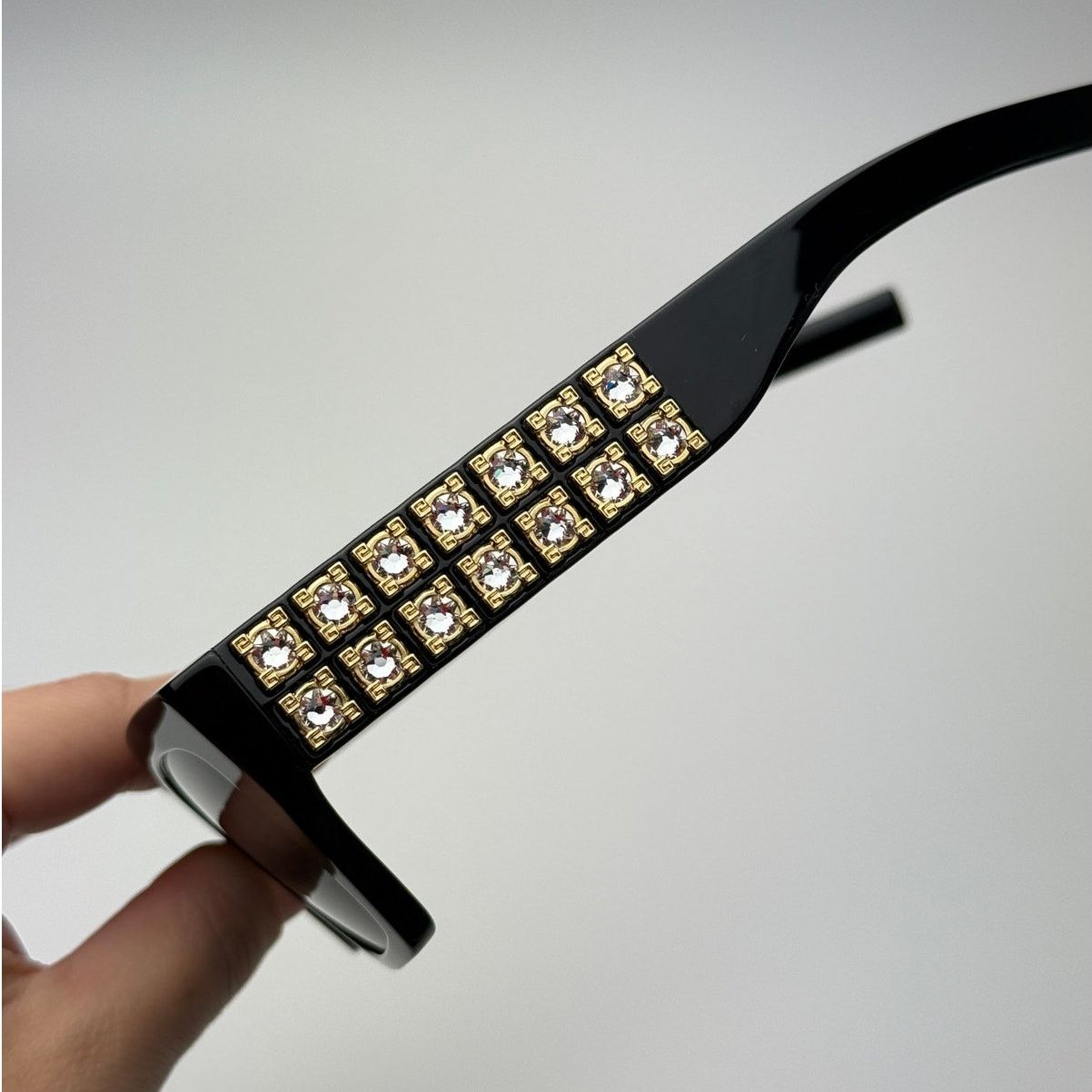 Givenchy Givenchy Sunglasses GV40077I 01A Shiny Black and Studs/Grey Size ONE SIZE - 3 Thumbnail