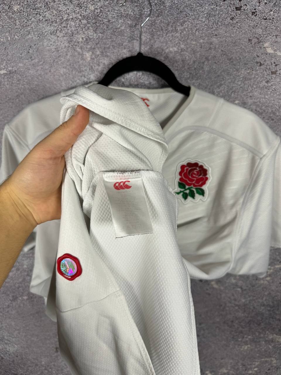 Canterbury of New Zealand England Rugby Union 2015 World Cup Canterbury Jersey Medium Size US M / EU 48-50 / 2 - 9 Thumbnail