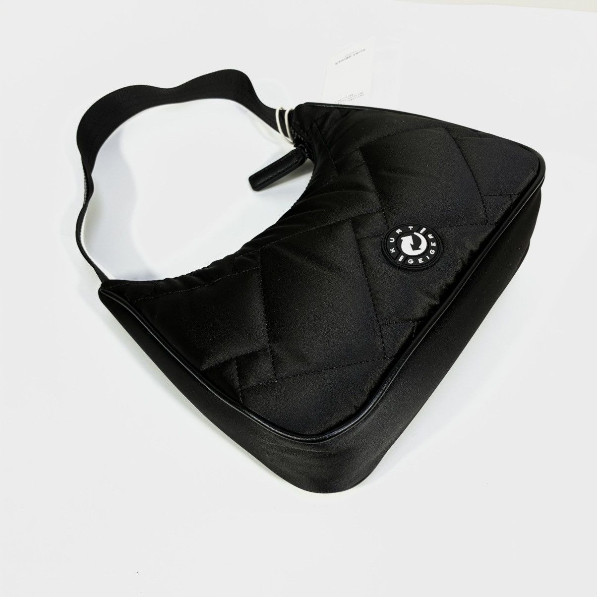Kurt Geiger Kurt Geiger London Recycled Quilted Shoulder Hobo Bag Black Size ONE SIZE - 11 Thumbnail