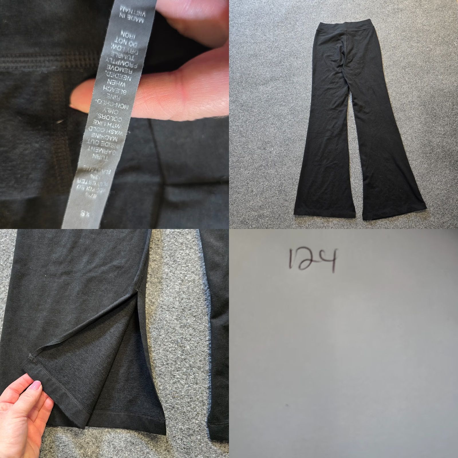 Vuori Vuori Pants Womens XS Gray Flare Split Seam Stretch Pull On Yoga Casual Size 26" / US 2 / IT 38 - 8 Thumbnail