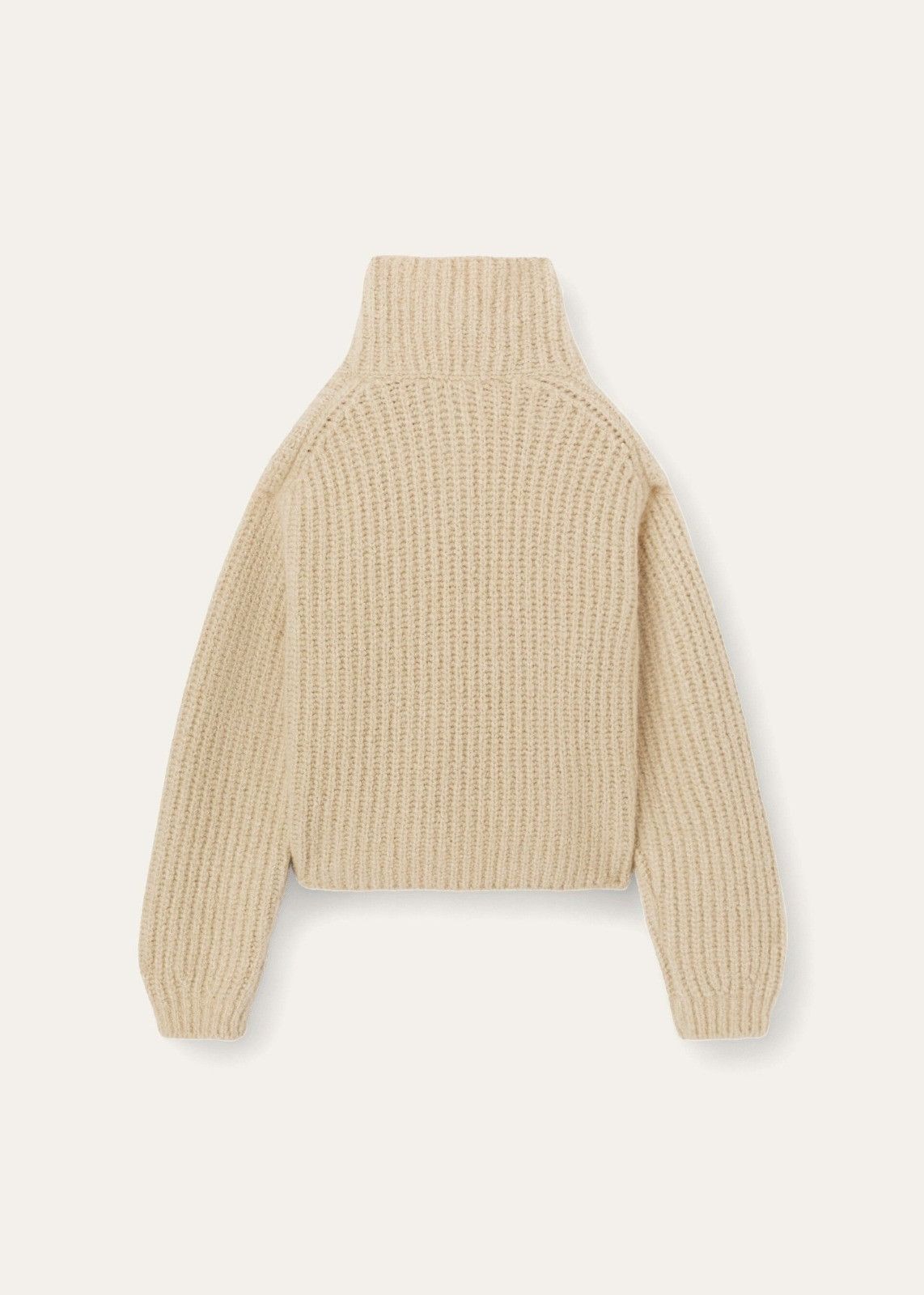 Loro Piana o1srvl11e1125 FAM6680 Cocooning Turtleneck Sweater in Beige Size XS / US 0-2 / IT 36-38 - 2 Thumbnail