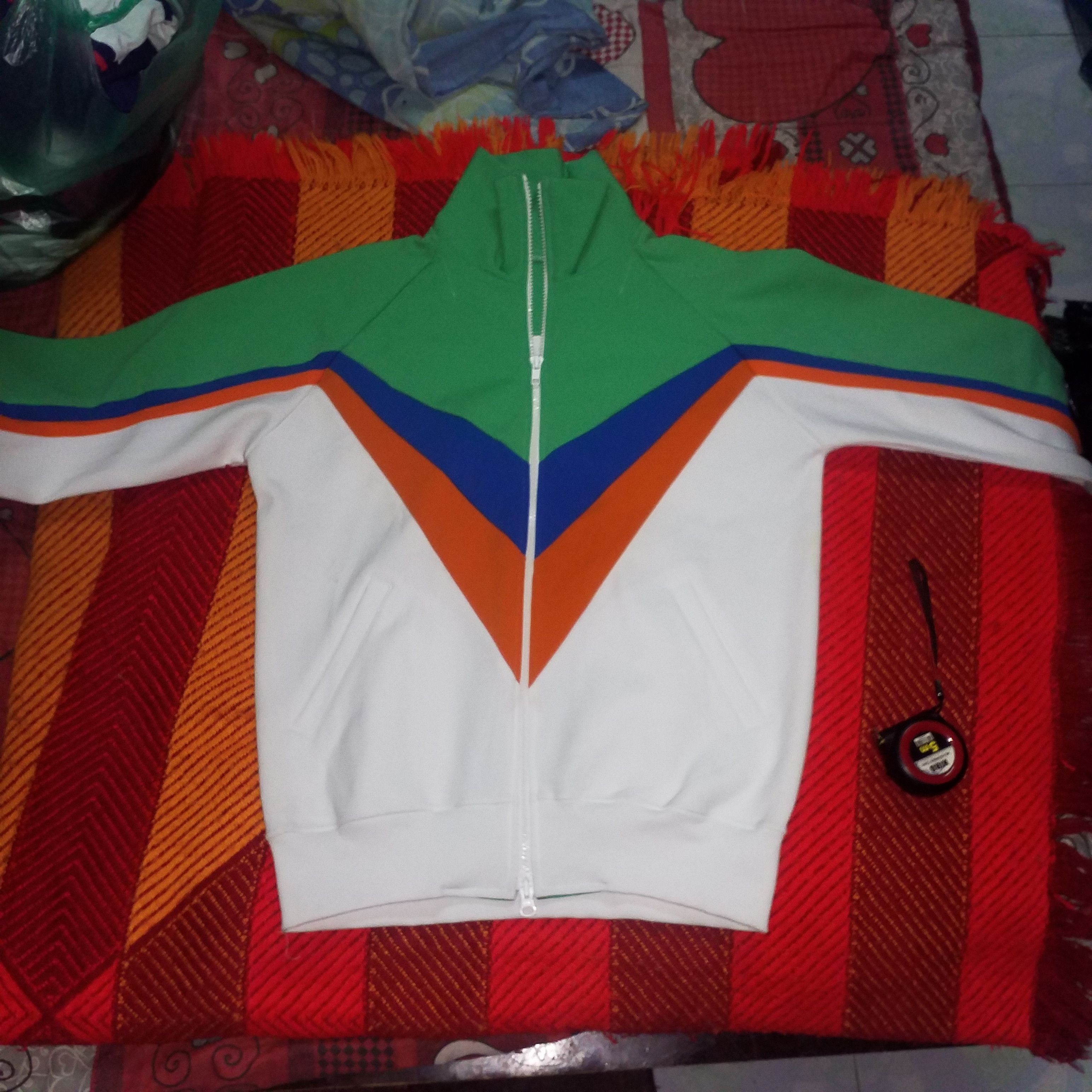 Japanese Brand TRACK TOP FULL ZIPPER RAINBOW MOSQUITO STYLE DESIGN Size US M / EU 48-50 / 2 - 1 Thumbnail