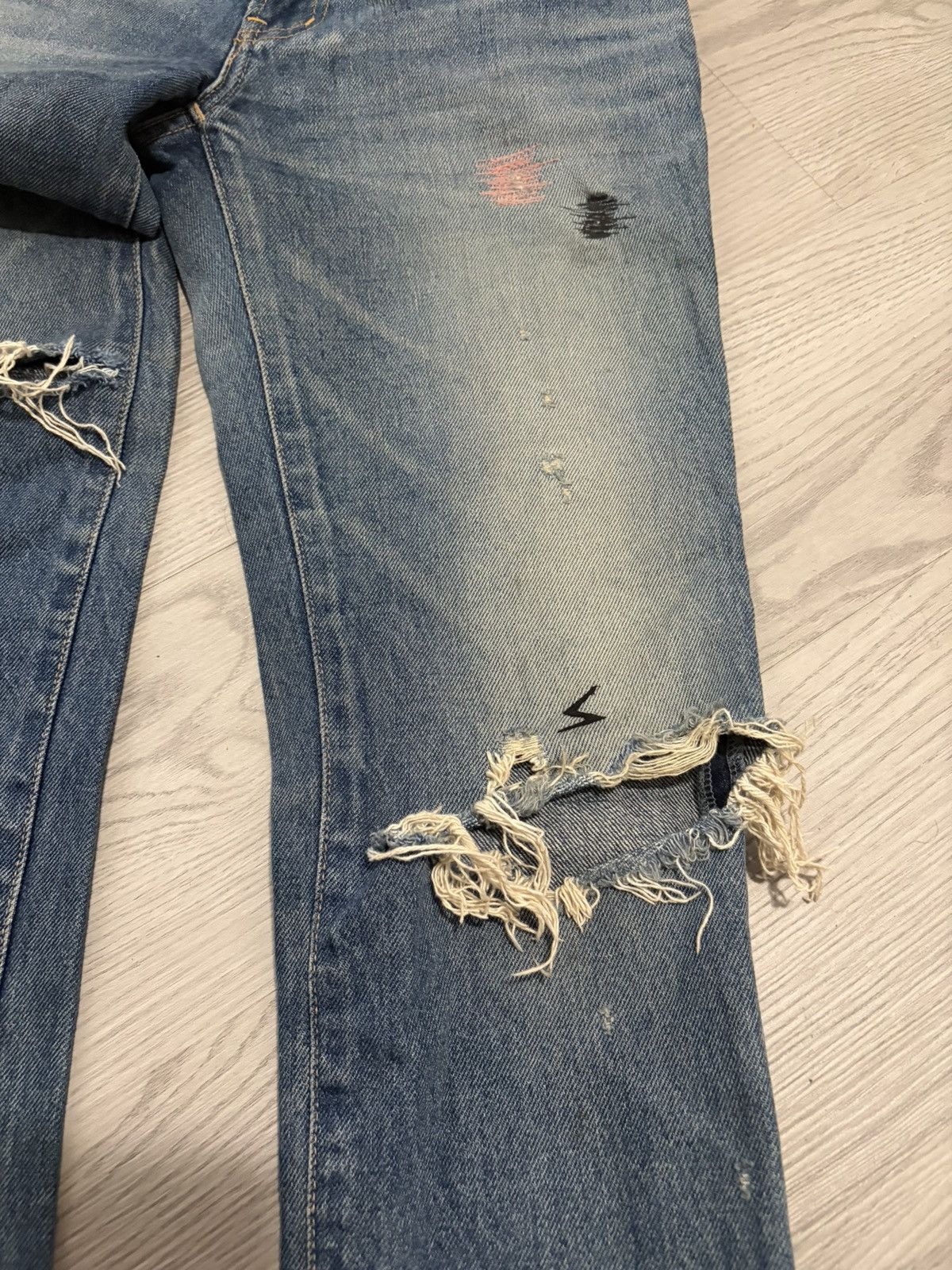 Undercover Undercover SS05 But Beautiful “Graffiti Patch” Denim Size US 29 - 3 Thumbnail