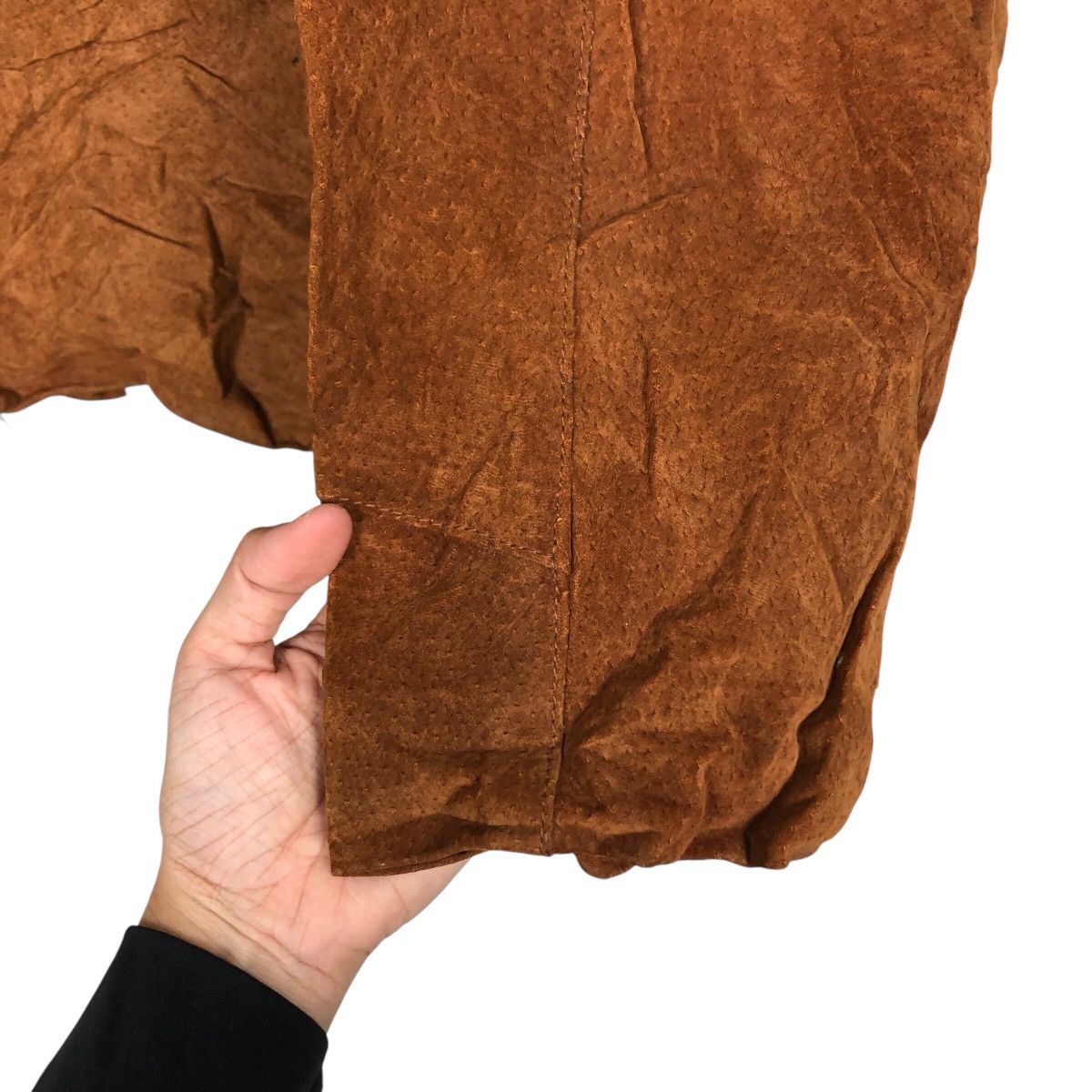 Japanese Brand 📌Vtg Biker Leather Jacket Out Brook Fur Collar Issey Miyake Size US L / EU 52-54 / 3 - 16 Thumbnail