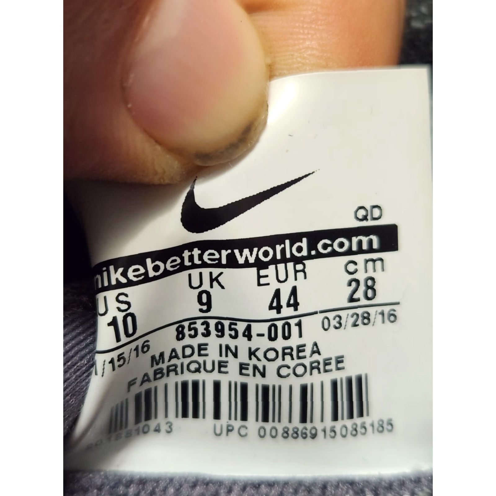 Nike Nike Lupinek Flyknit Low Hiking Trail 853954-001 Dark Grey Mens Size 10 Size US 9 / EU 42 - 5 Thumbnail