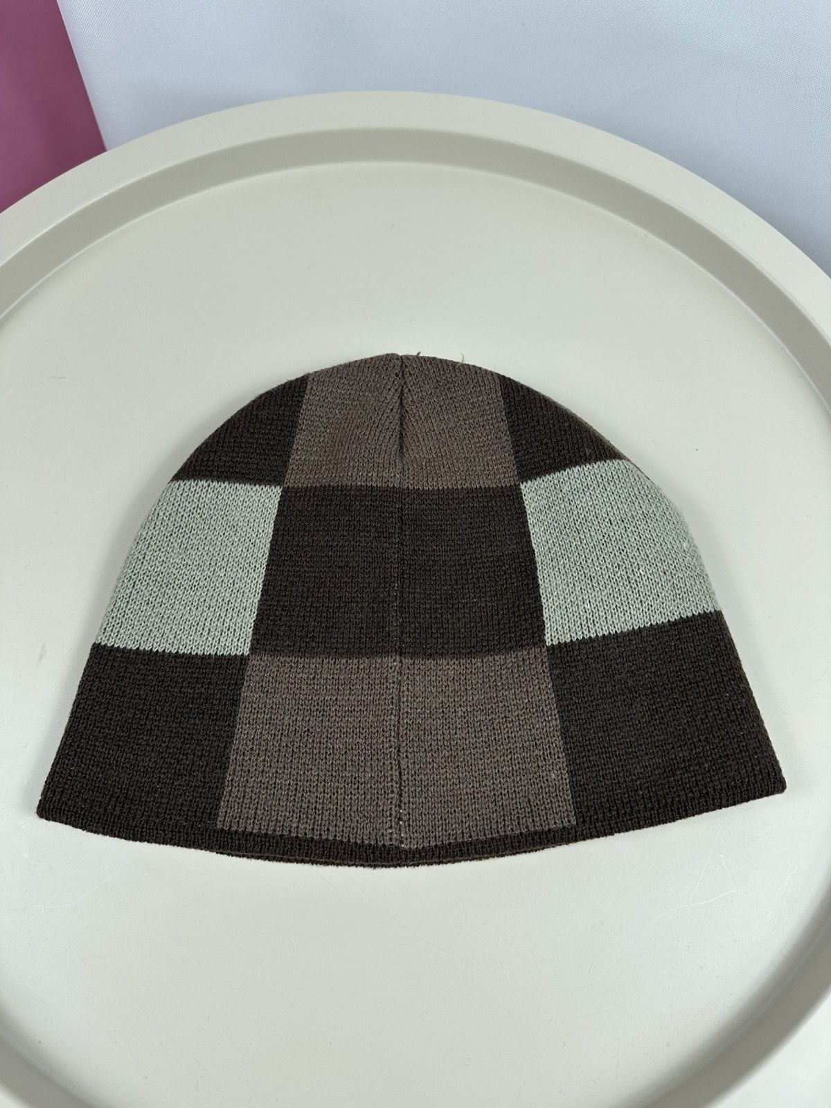 Mambo × Vintage Mambo Knitted check hat Size ONE SIZE - 6 Thumbnail