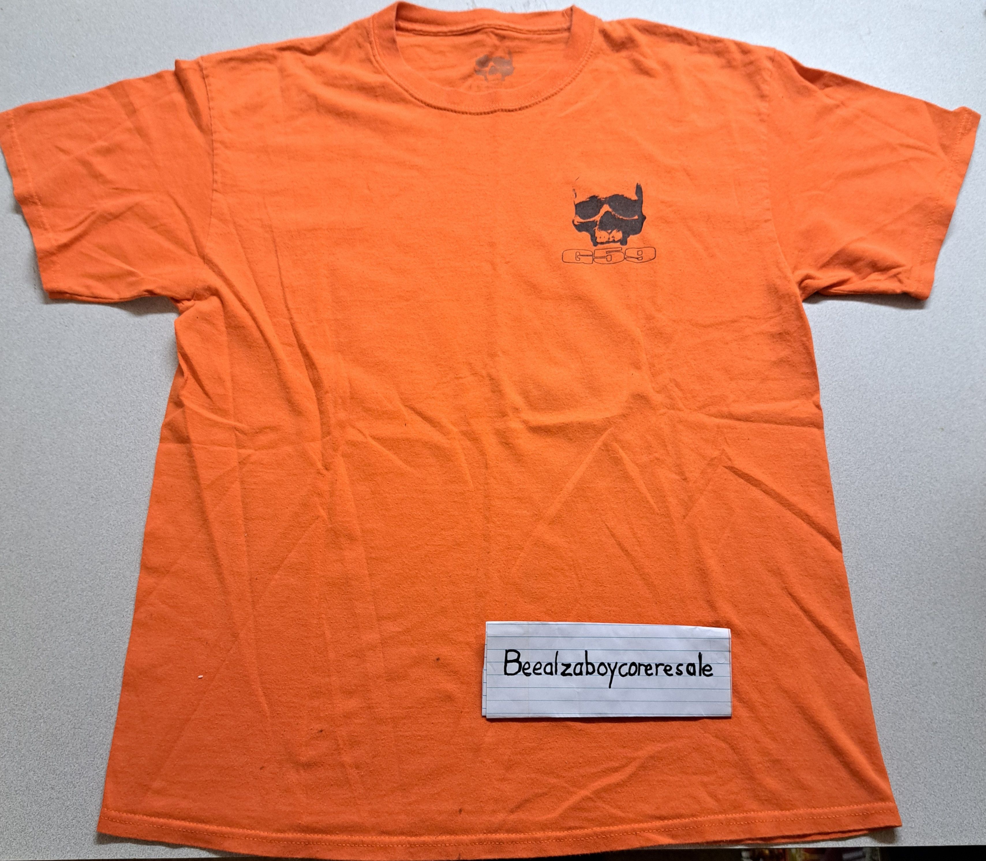 G59 Records G59 logo tee(orange) Size US L / EU 52-54 / 3 - 1 Thumbnail