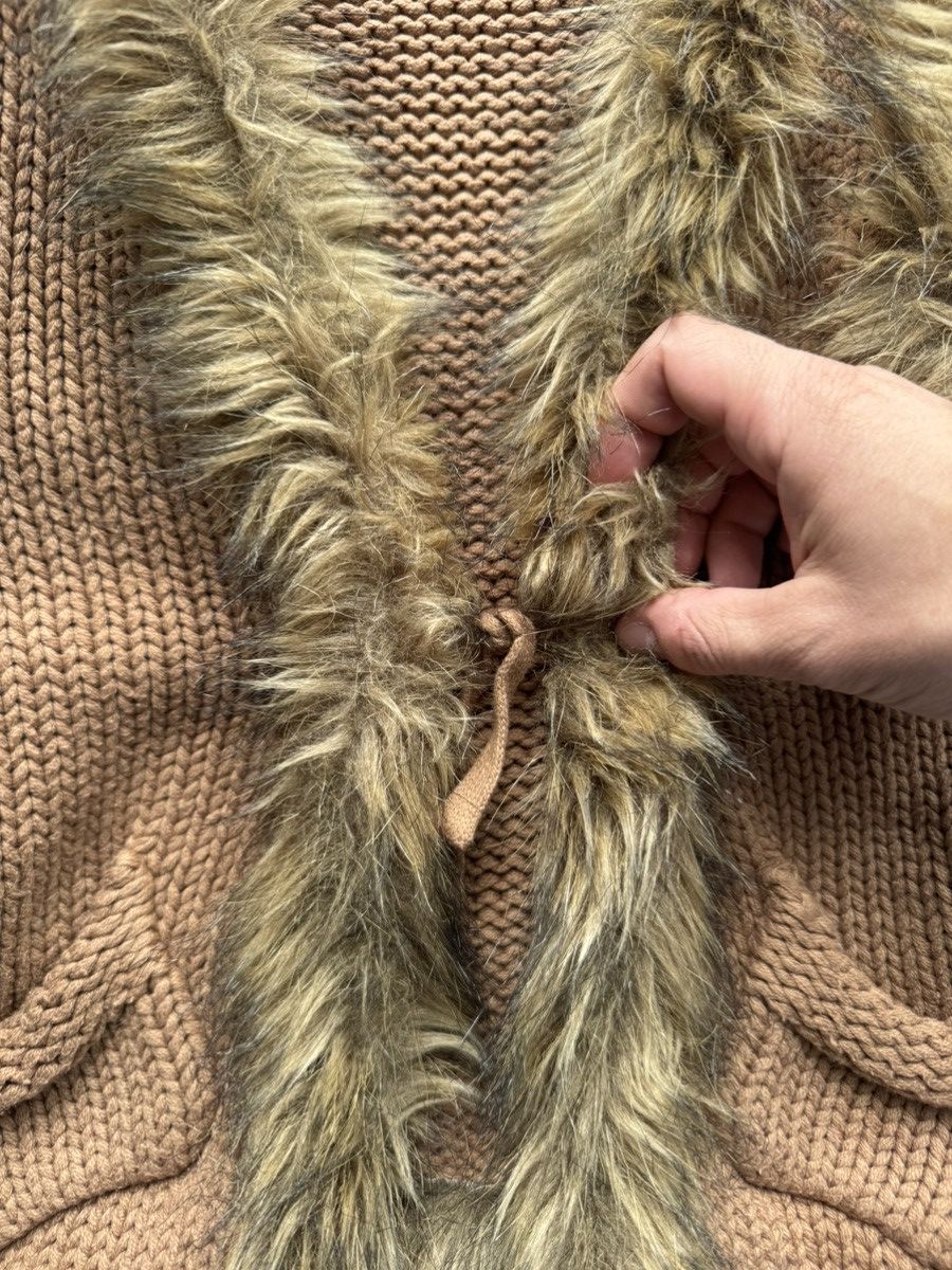 If Six Was Nine Vintage Japan Style Faux Fur Knit Y2k Vest Size M / US 6-8 / IT 42-44 - 5 Thumbnail
