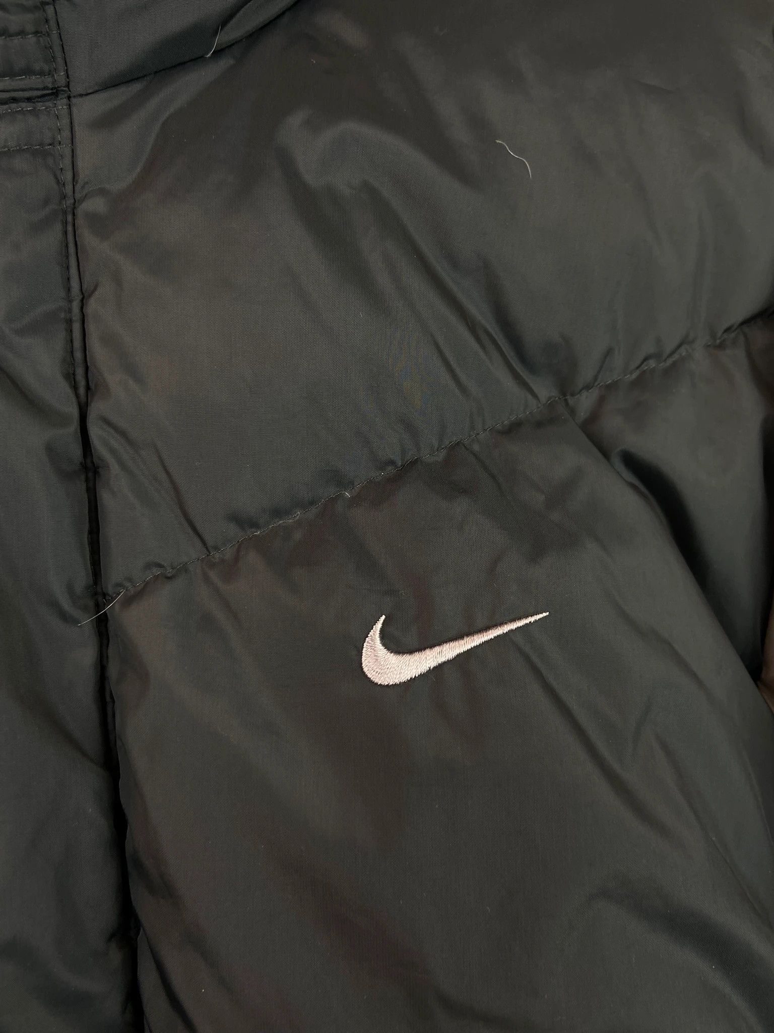 Nike Jacket Nike black swoosh embroidered vintage streetwear y2k Size US L / EU 52-54 / 3 - 2 Thumbnail