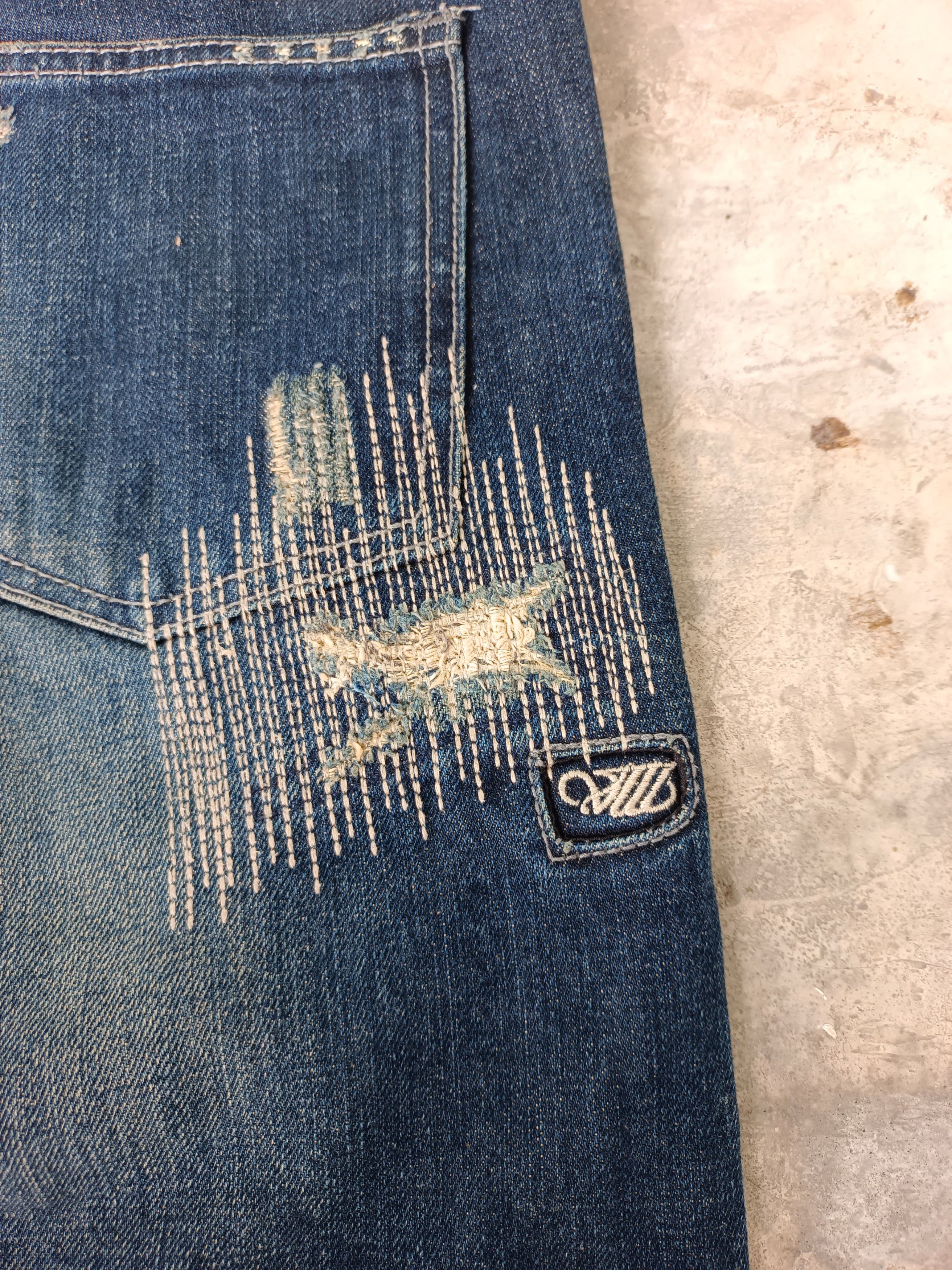 Japanese Brand RARE " Taki Cross Selvedge Denim Size US 32 / EU 48 - 10 Thumbnail