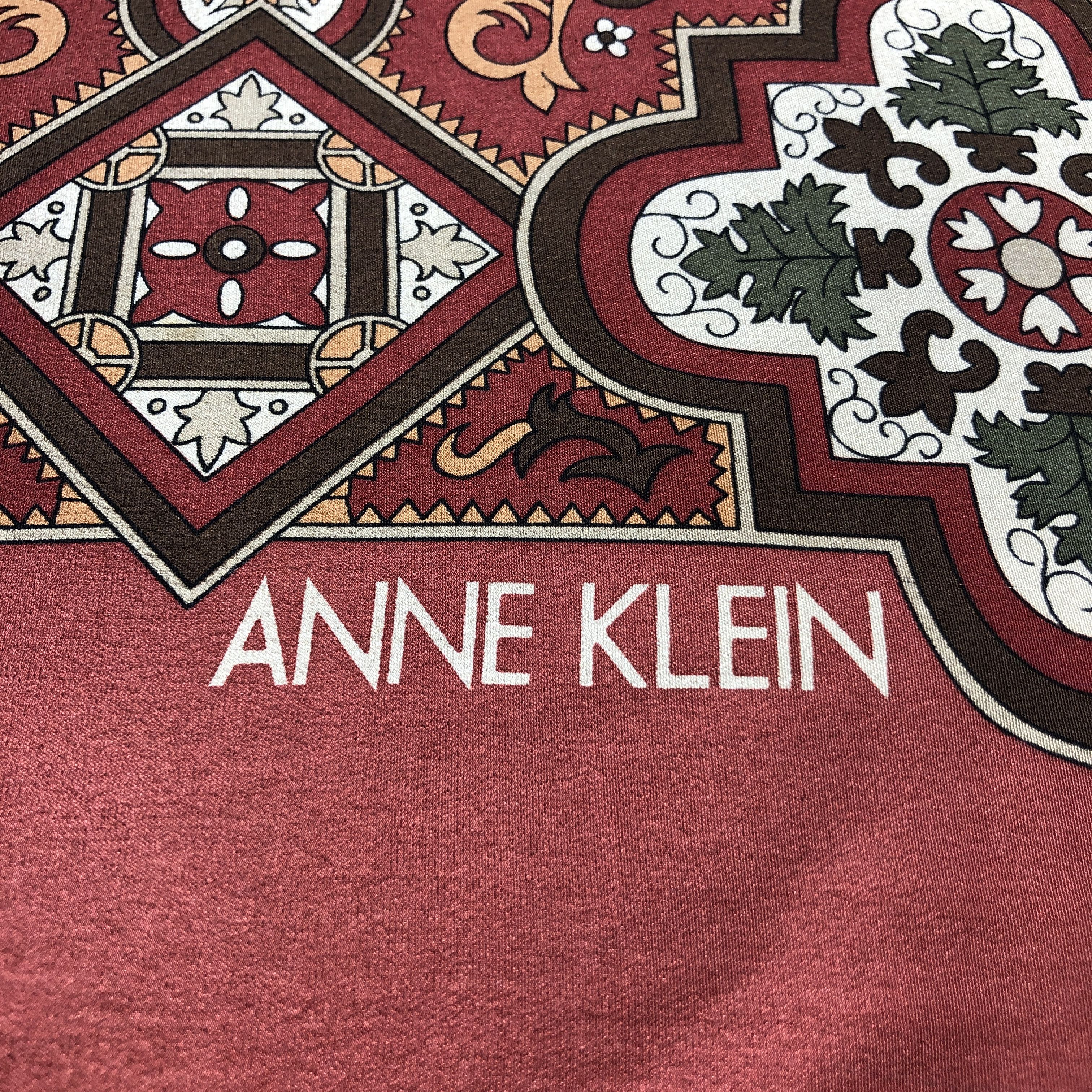 Japanese Brand Anne Klein Silk Scarf M1120 Size ONE SIZE - 4 Thumbnail